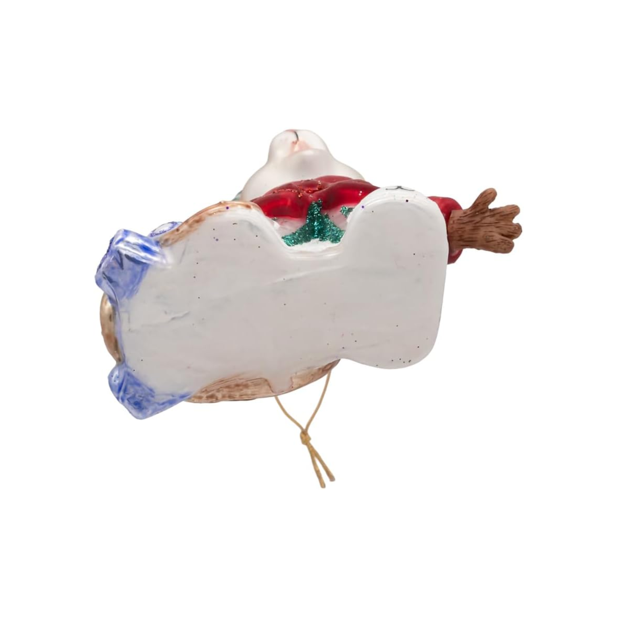 Kurt Adler Noble Gems Glass Ornament Collection, Sleepy Mouse, 3.1in