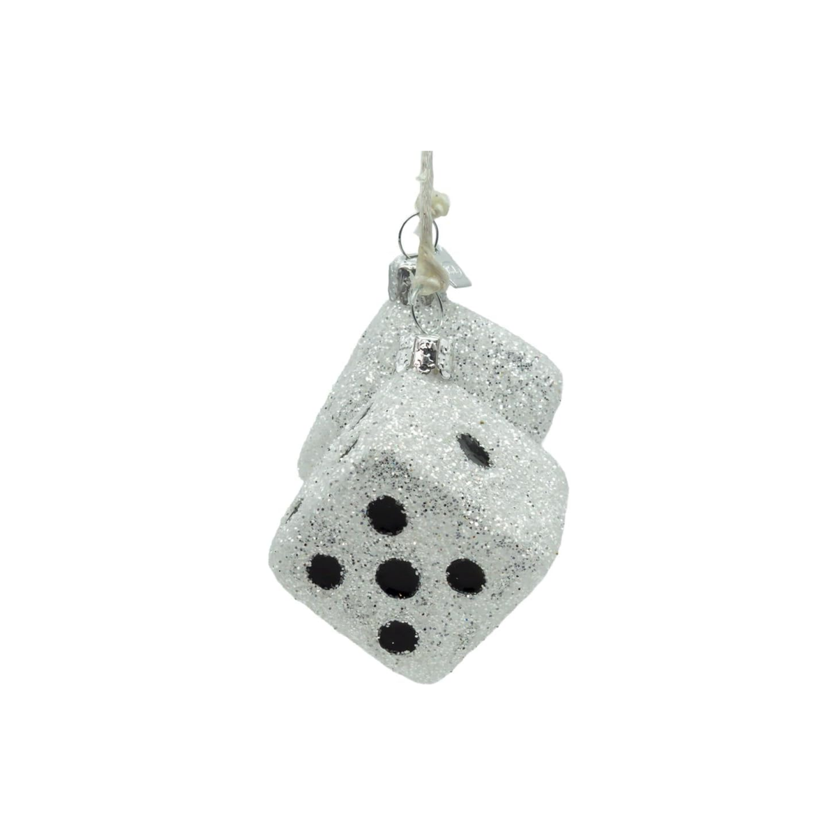 Kurt Adler Noble Gems Glass Ornament Collection, Sparkling Dice
