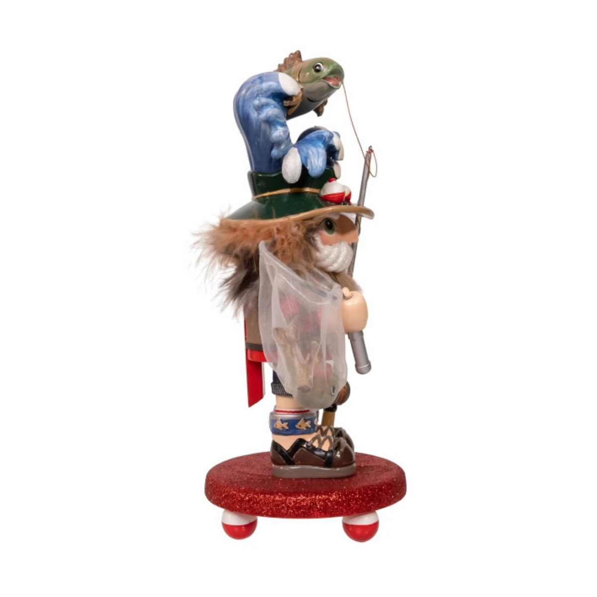 Kurt Adler Hollywood Nutcracker Collection, Fisherman, 12in