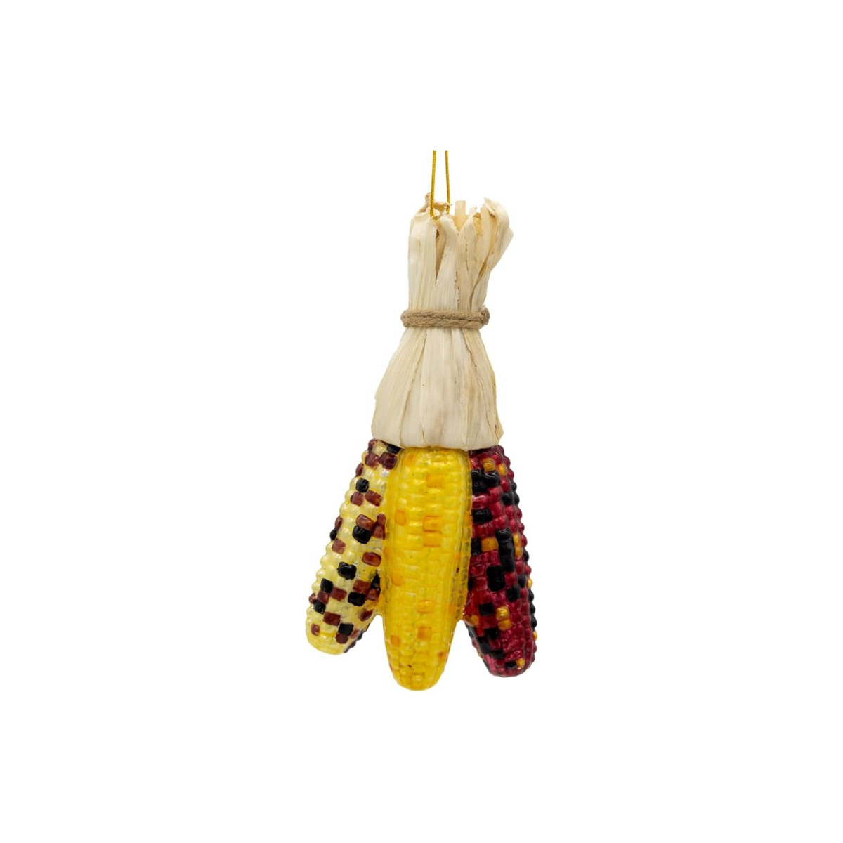 Kurt Adler Noble Gems Glass Ornament Collection, Harvest Corn, 6in