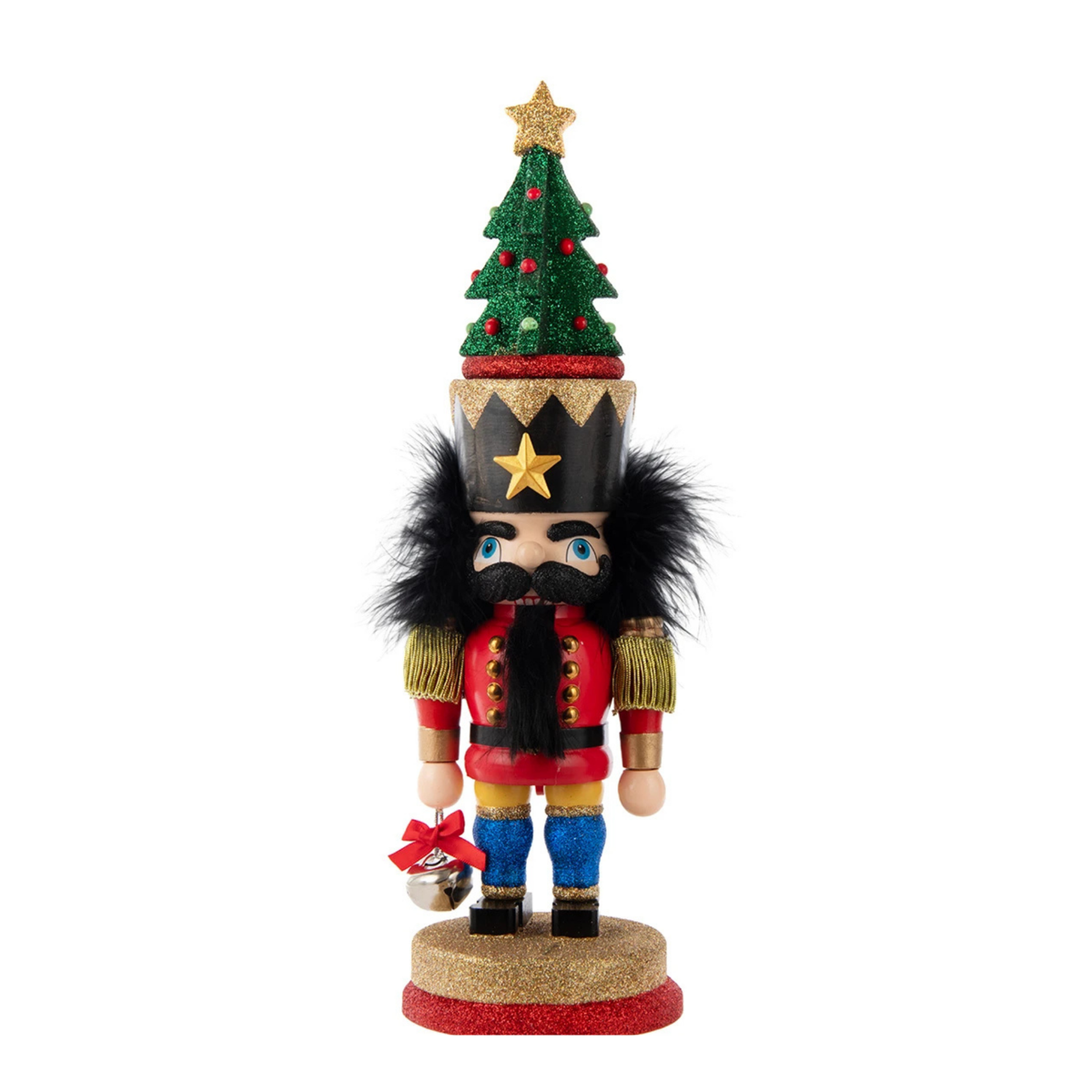 Kurt Adler Hollywood Nutcrackers Traditional Tree Hat Nutcracker, 15.5in