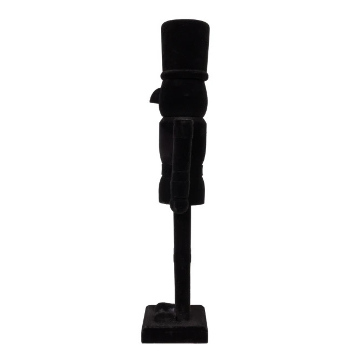 Kurt Adler Flocked Black Nutcracker, 15in