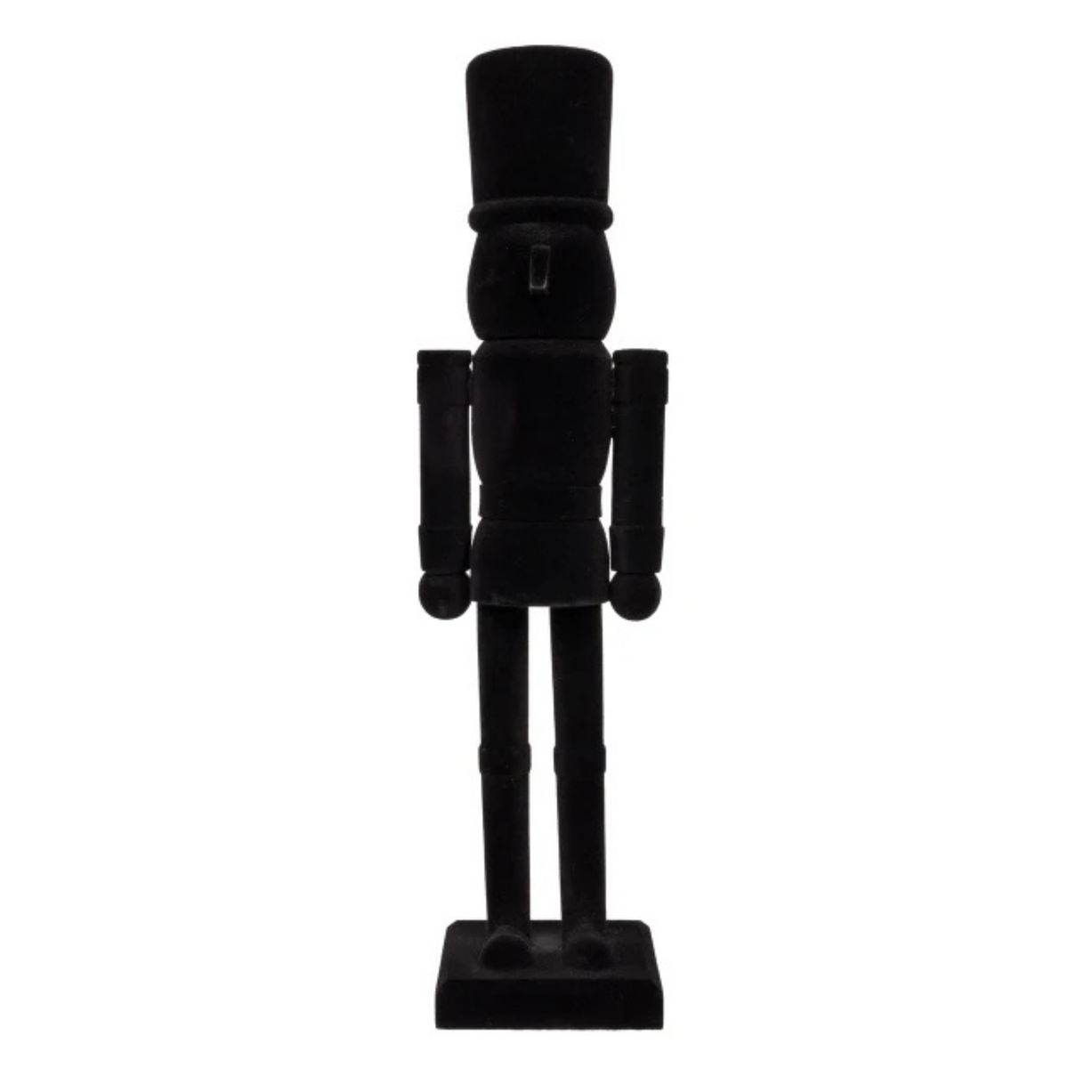 Kurt Adler Flocked Black Nutcracker, 15in