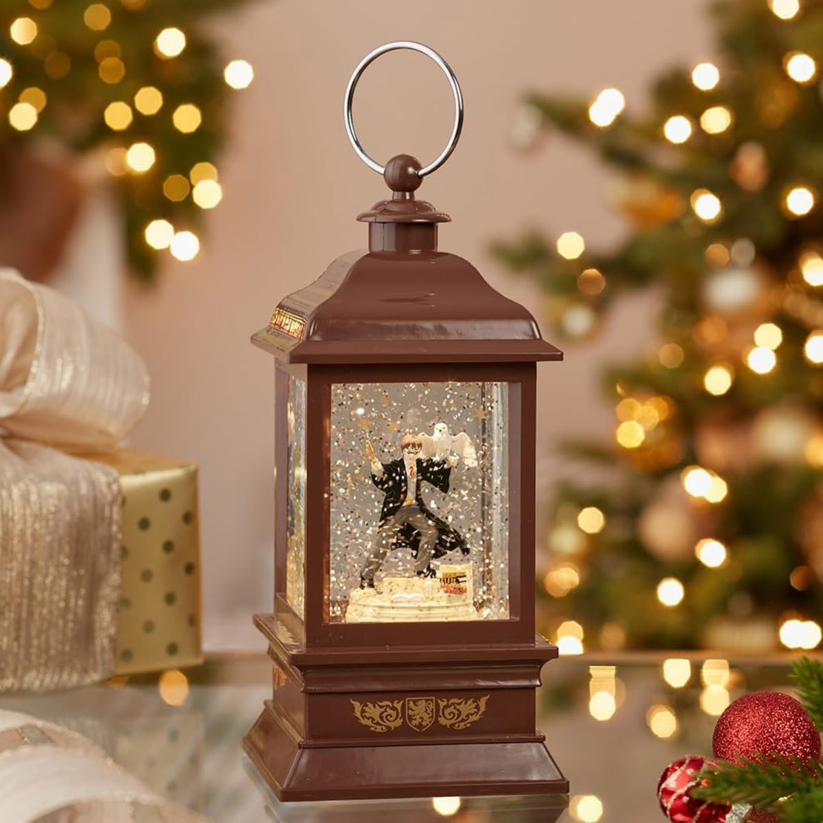 Kurt Adler Light-Up Spinning Musical Harry Potter Lantern, 9in