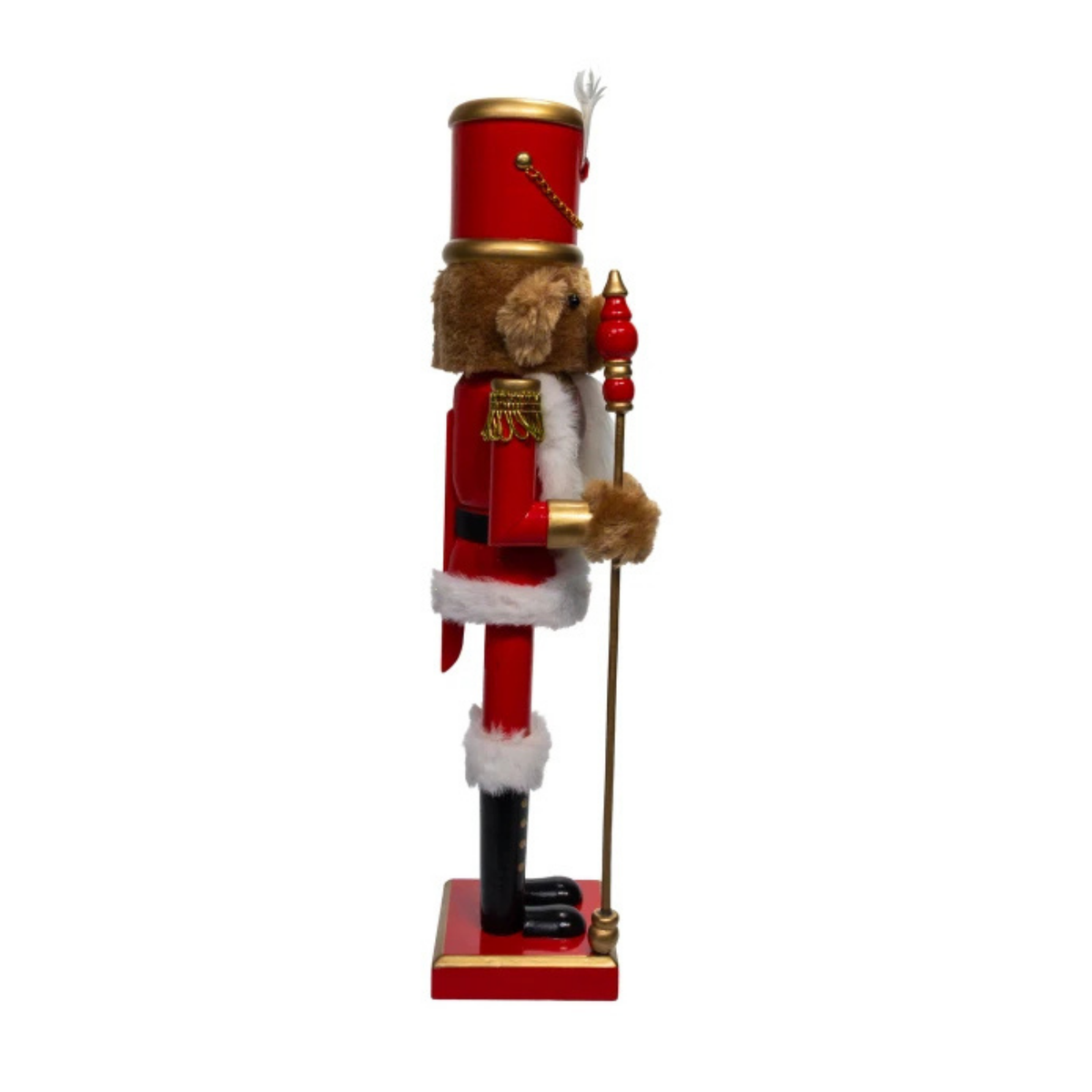 Kurt Adler Teddy Bear Soldier Nutcracker, 15in