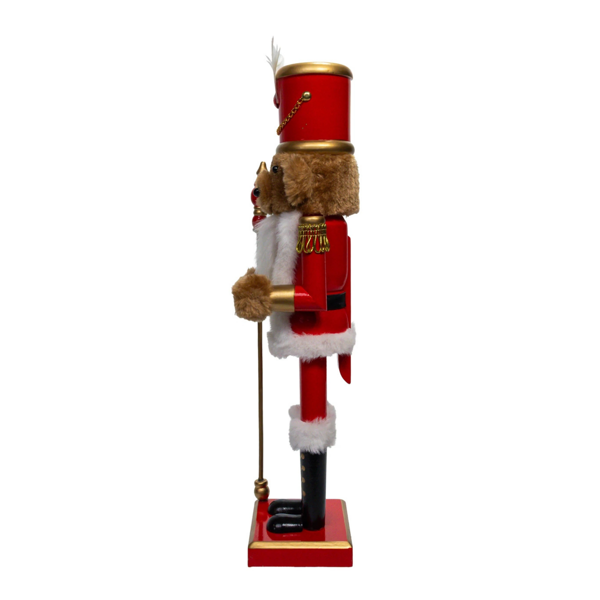Kurt Adler Teddy Bear Soldier Nutcracker, 15in