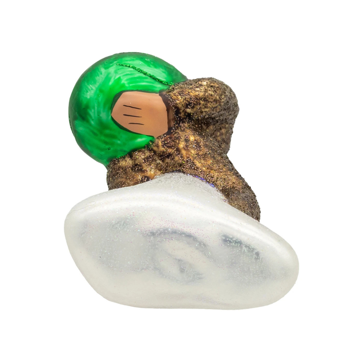 Kurt Adler Noble Gems Glass Ornament Collection, Bigfoot with Gifts, 5.5in