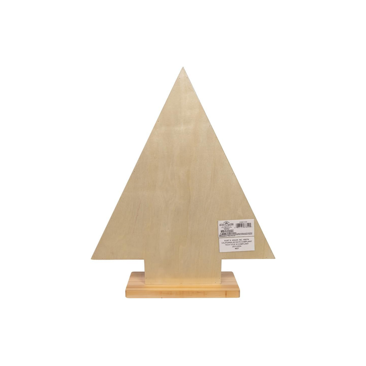 Kurt Adler Wooden Christmas Tree Advent Calendar, 15in