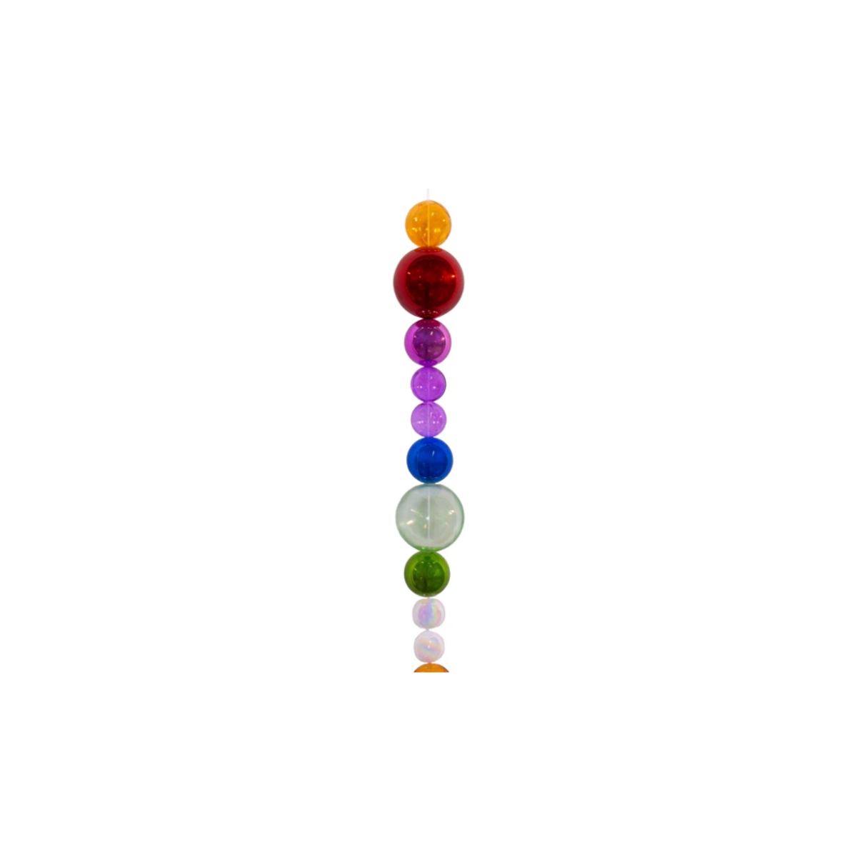 Kurt Adler Shatterproof Ball Christmas Garland, Multicolor, 6ft