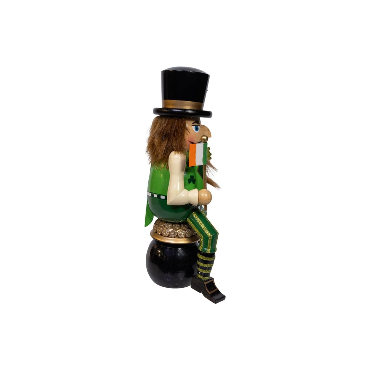Kurt Adler Wooden Nutcracker Collection, Wee Bit Irish, 11.5in