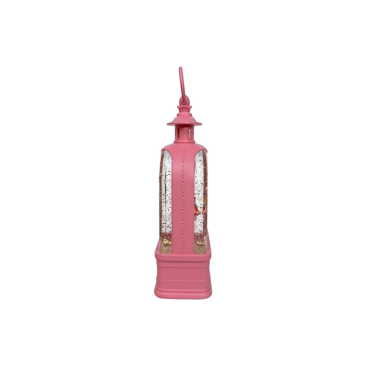 Kurt Adler Light Up Christmas Water Lantern, Flamingo Riding Scooter, Pink
