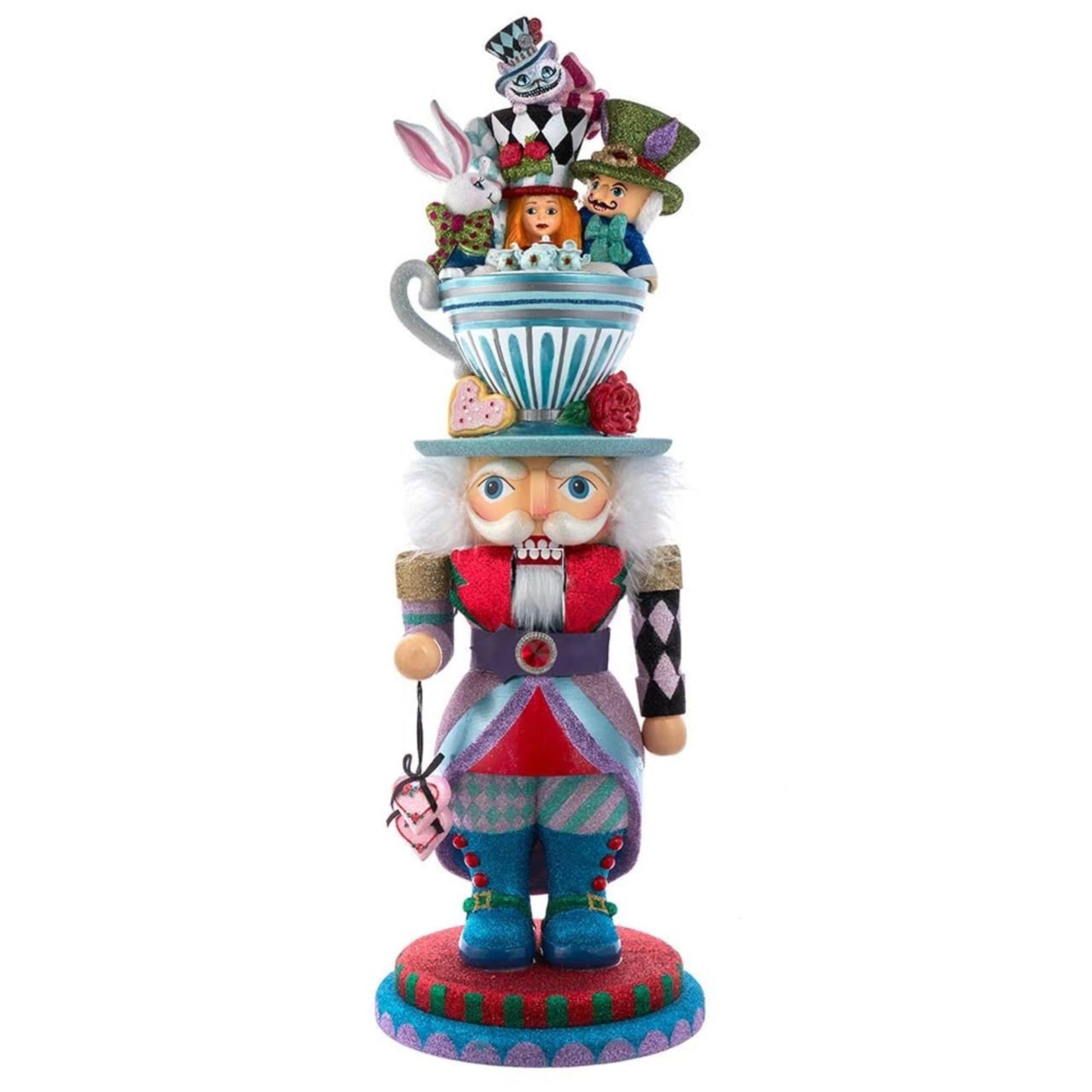 Kurt Adler Hollywood Nutcrackers Collection, Alice Teacup Party Hat, 24"
