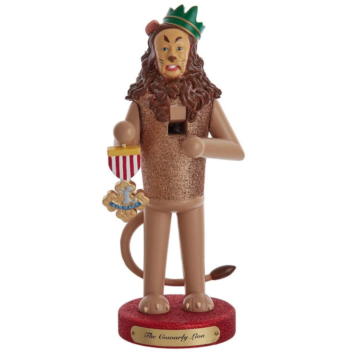 Kurt Adler Officially Licensed The Wizard of Oz Cowardly Lion Nutcracker, 10"
