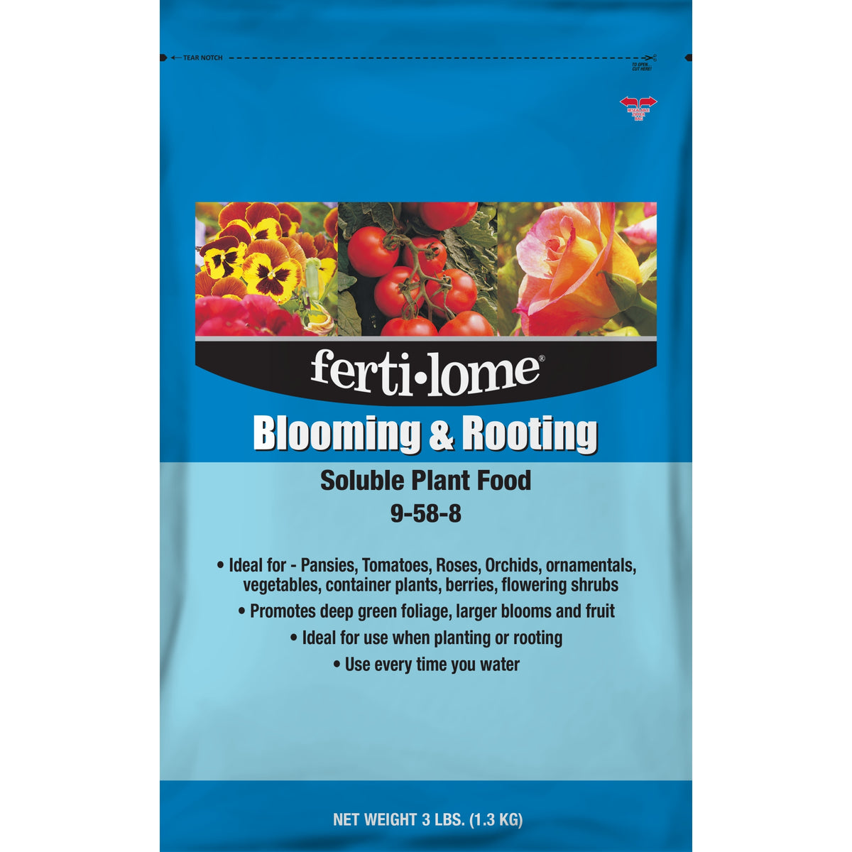 Fertilome Blooming & Rooting Soluble Plant Food 9-58-8 Fertilizer