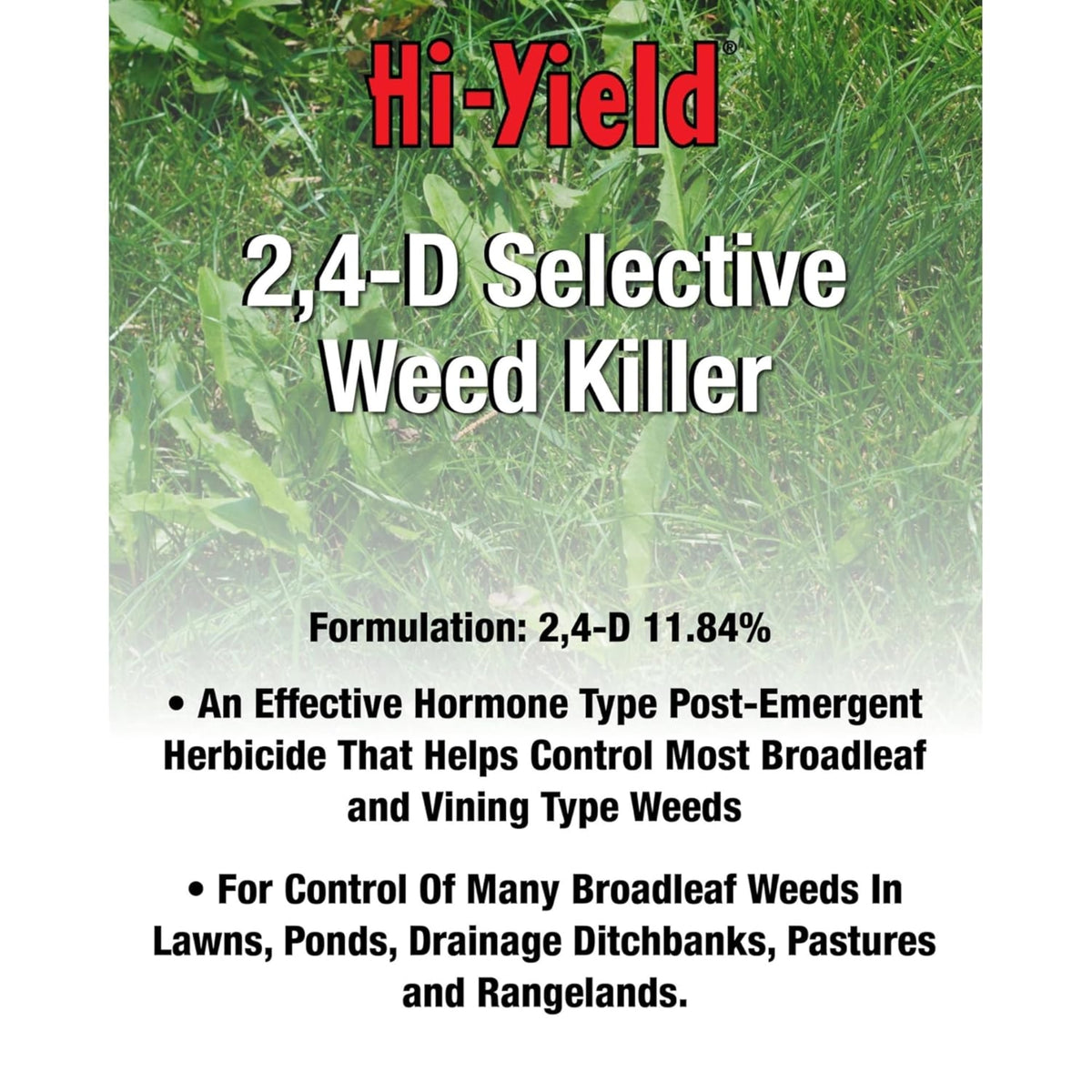 Hi-Yield 2,4-D Selective Weed Killer Herbicide Concentrate