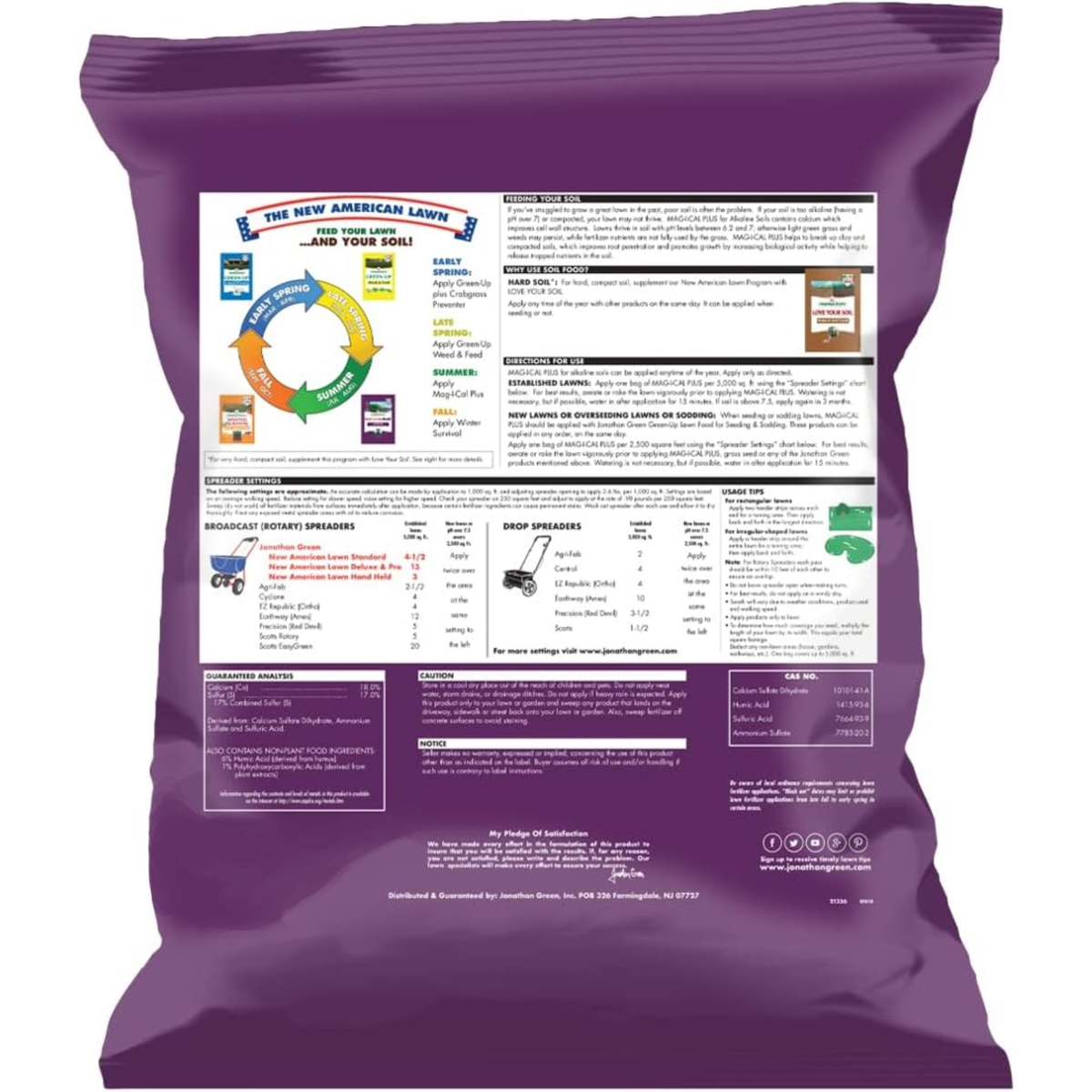 Jonathan Green MAG-I-CAL Plus Soil Food for Lawns in Alkaline & Hard Soil