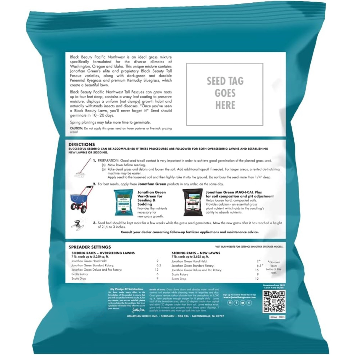 Jonathan Green Black Beauty Pacific Northwest Premium Grass Seed Mixture