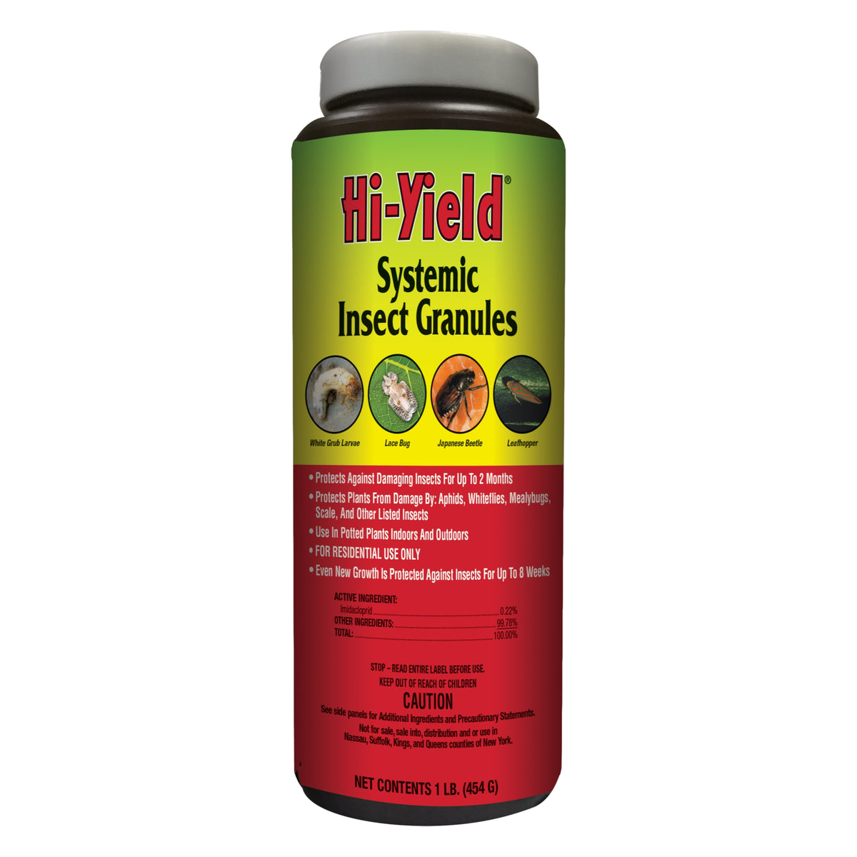 Hi-Yield Systemic Insect Granules for Indoor and Outdoor Plant Protection, 1lb