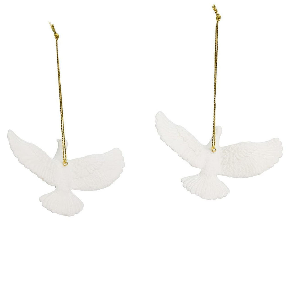 Kurt Adler Friendship Turtle Dove Hanging Ornaments, 4.5", 2-Piece Box Set