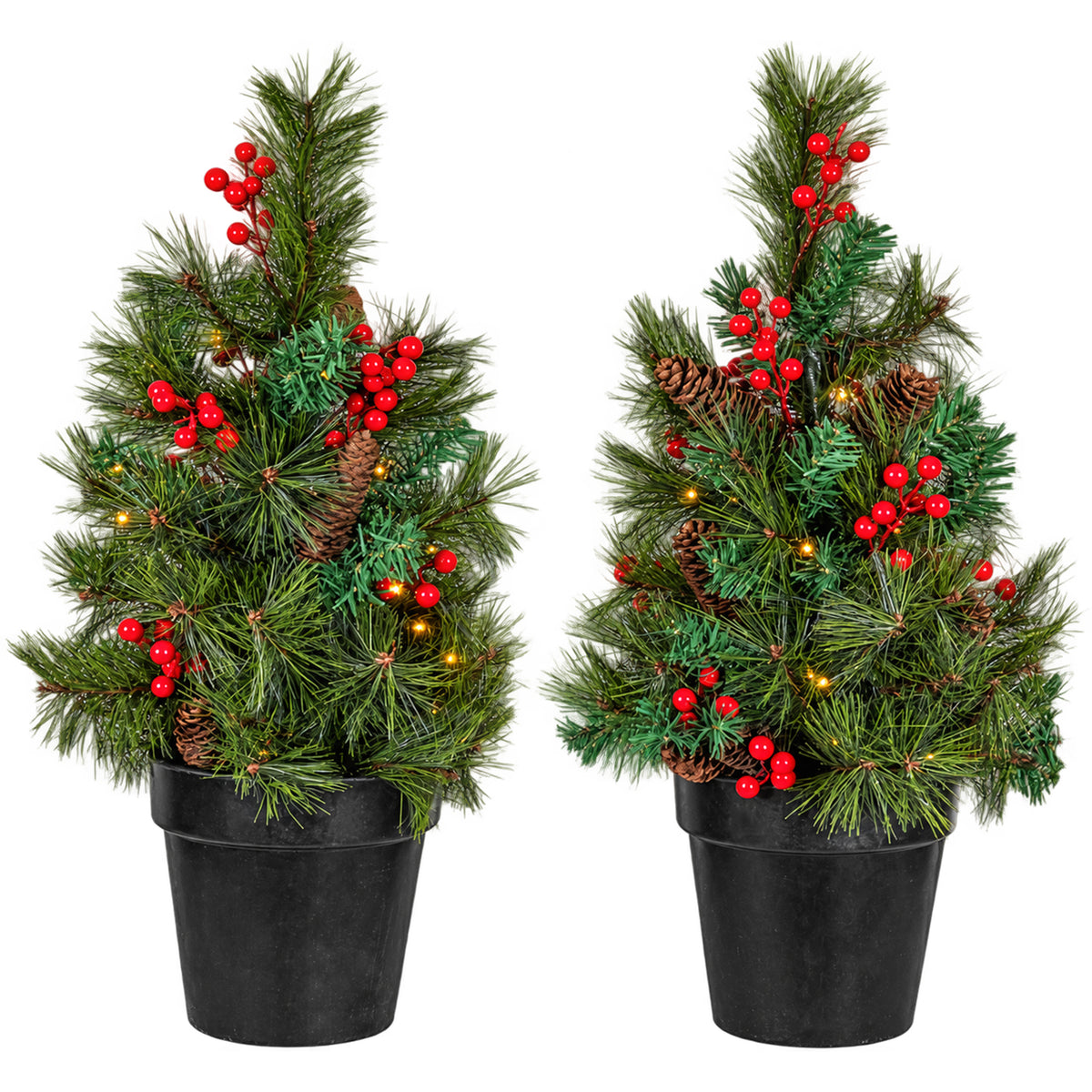 Garden Elements Indoor Outdoor Christmas Lighted Decoration Kit (Set of 4)