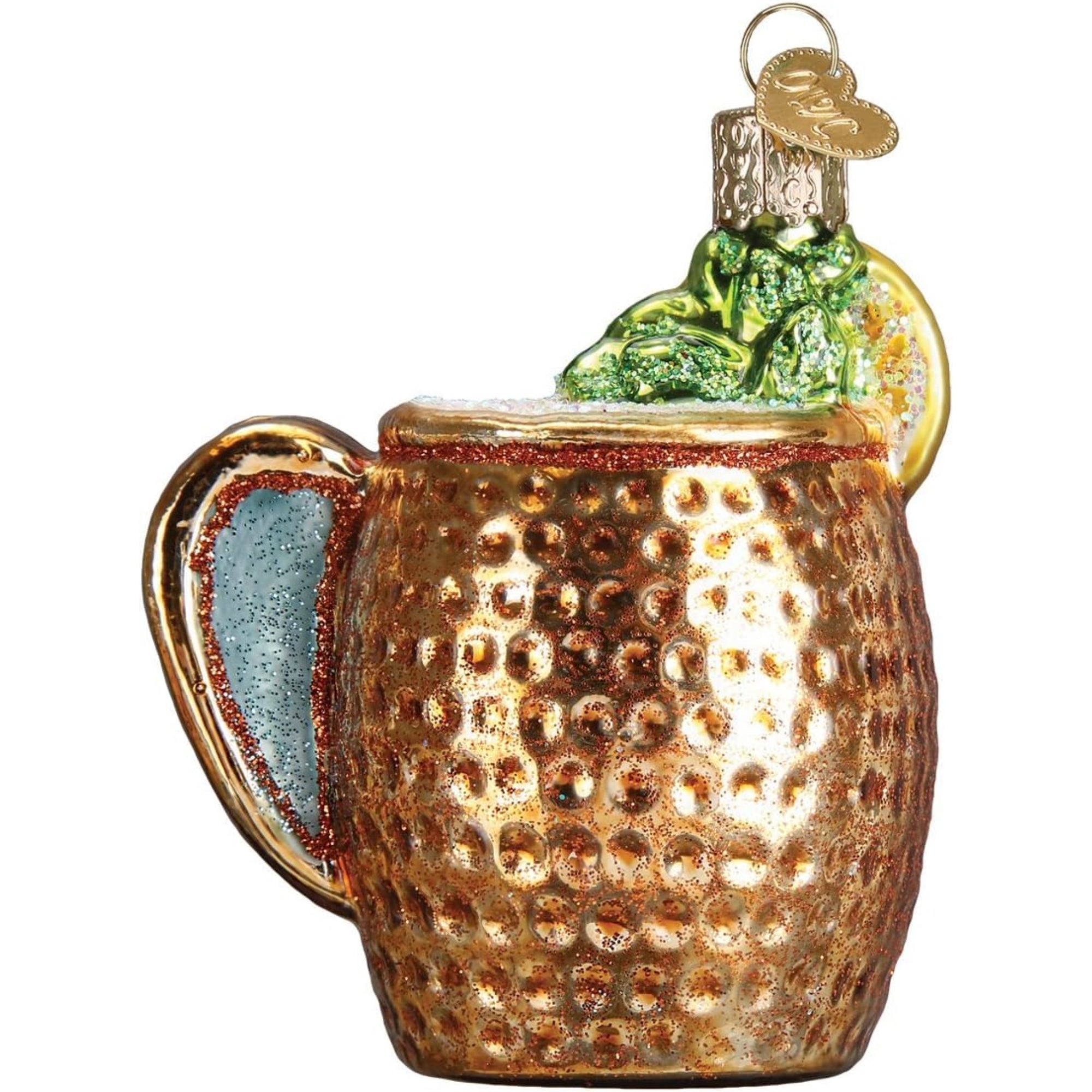 Old World Christmas Blown Glass Ornament for Christmas Tree, Moscow Mule Mug