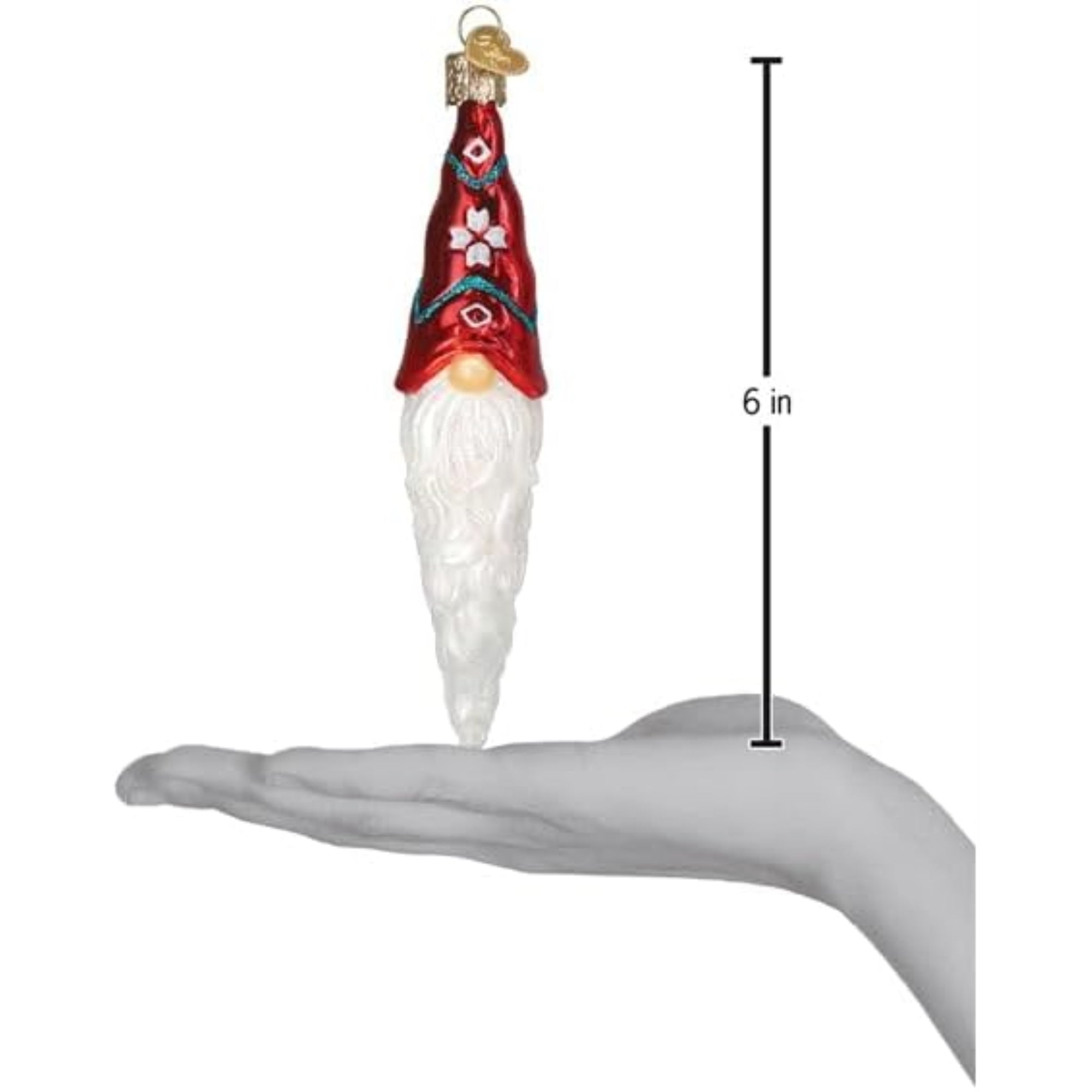 Old World Christmas Blown Glass Ornament for Christmas Tree, Gnomecicle (with OWC Gift Box)