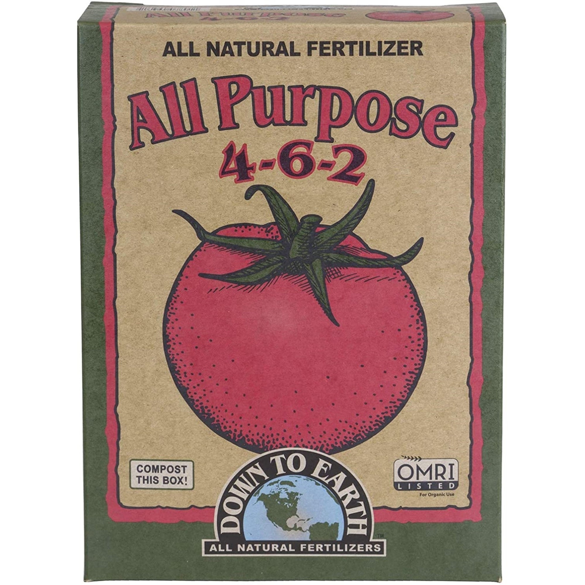 Down to Earth Organic All Purpose Fertilizer Mix 4-6-2