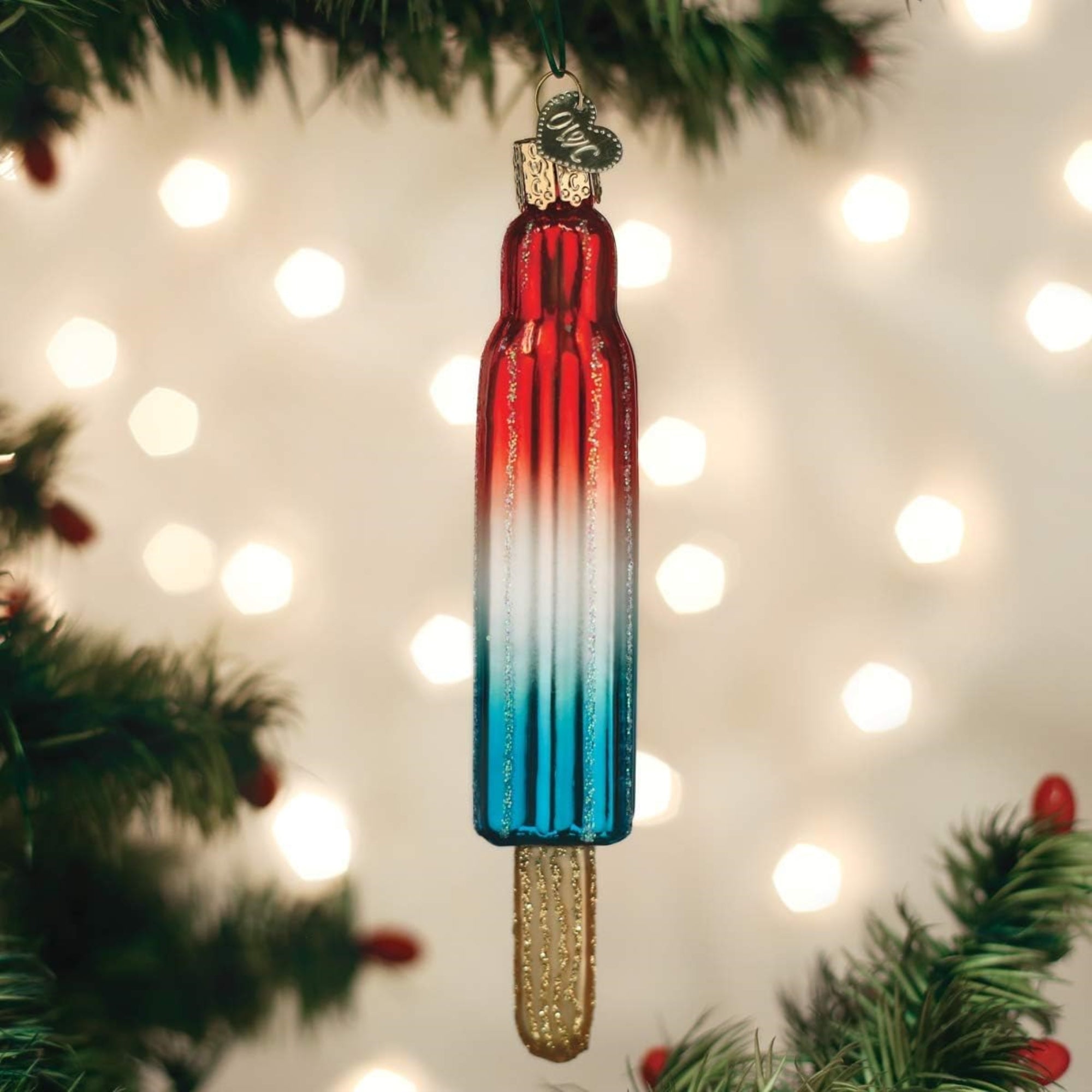 Old World Christmas Blown Glass Ornament for Christmas Tree, Ice Pop (with OWC Gift Box)