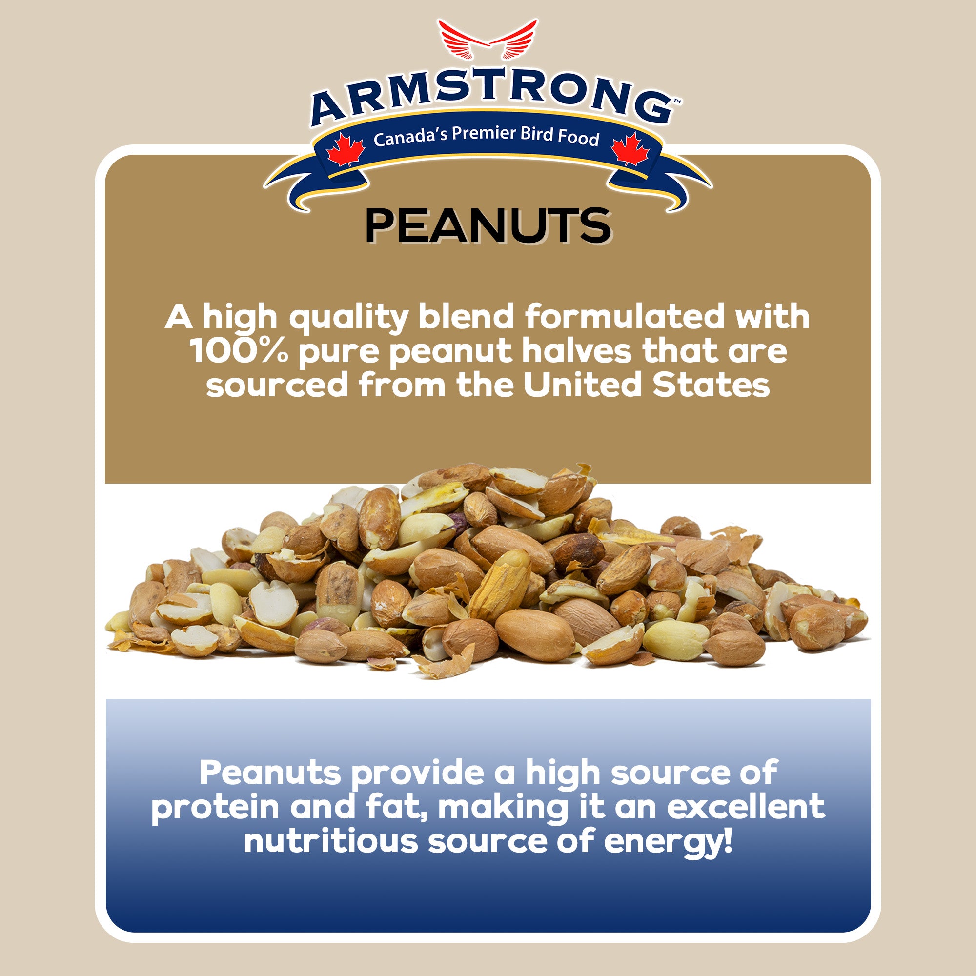 Armstrong Wild Bird Food Peanut Halves