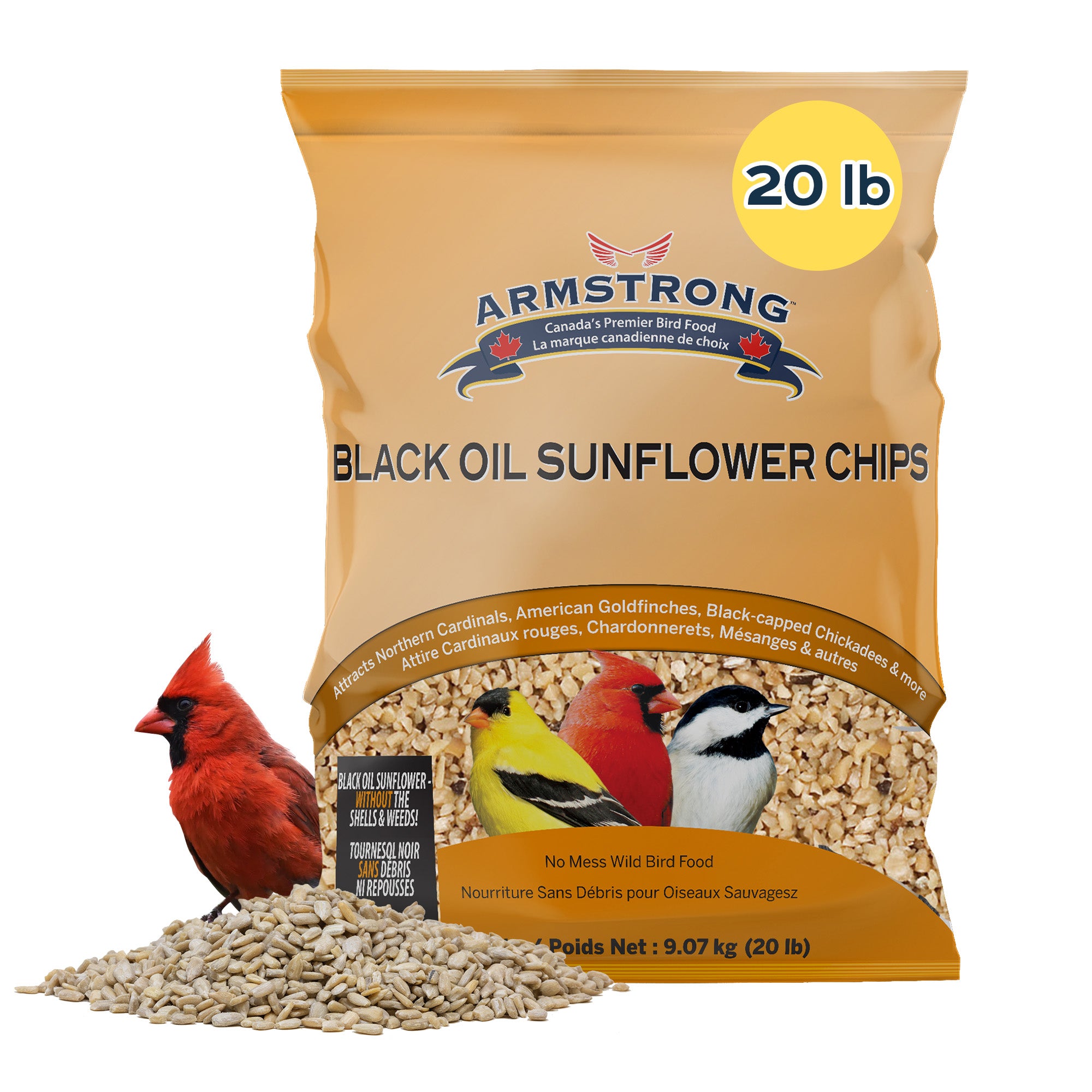 Armstrong Wild Bird Food Black Oil Sunflower Chips