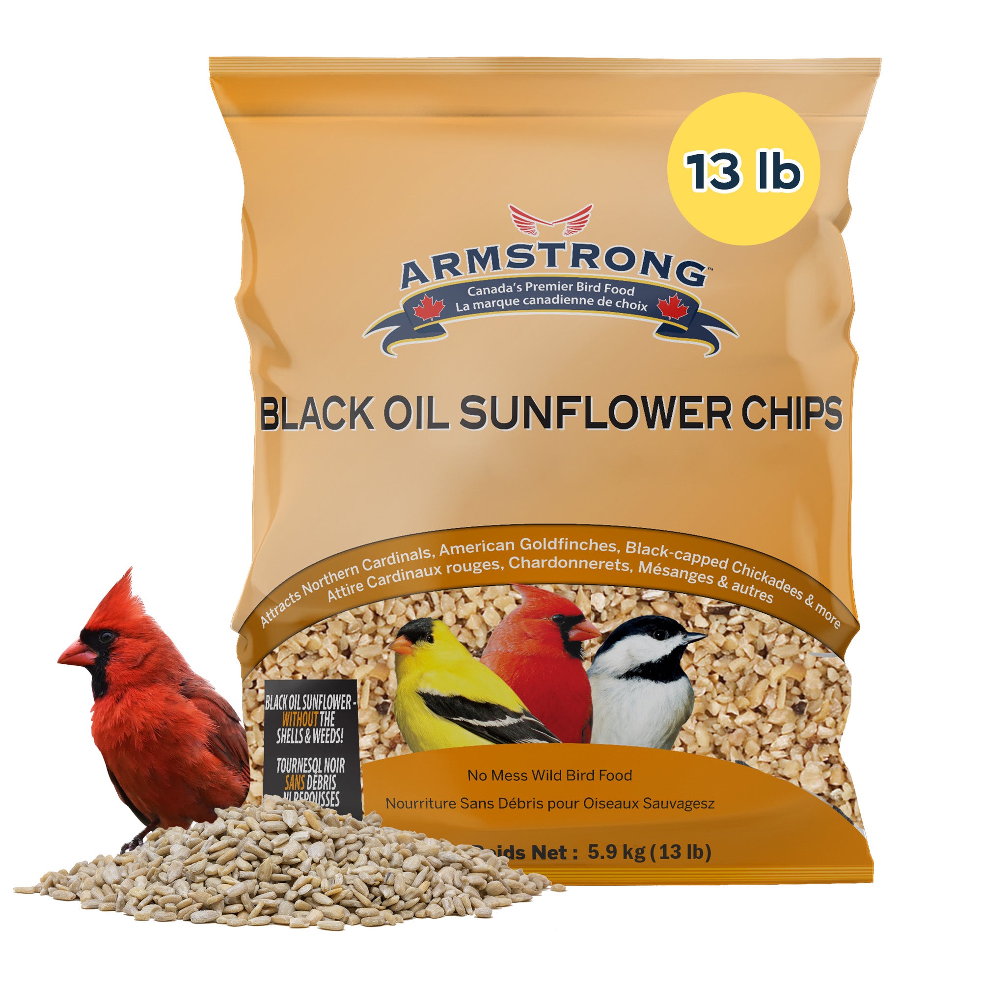 Armstrong Wild Bird Food Black Oil Sunflower Chips