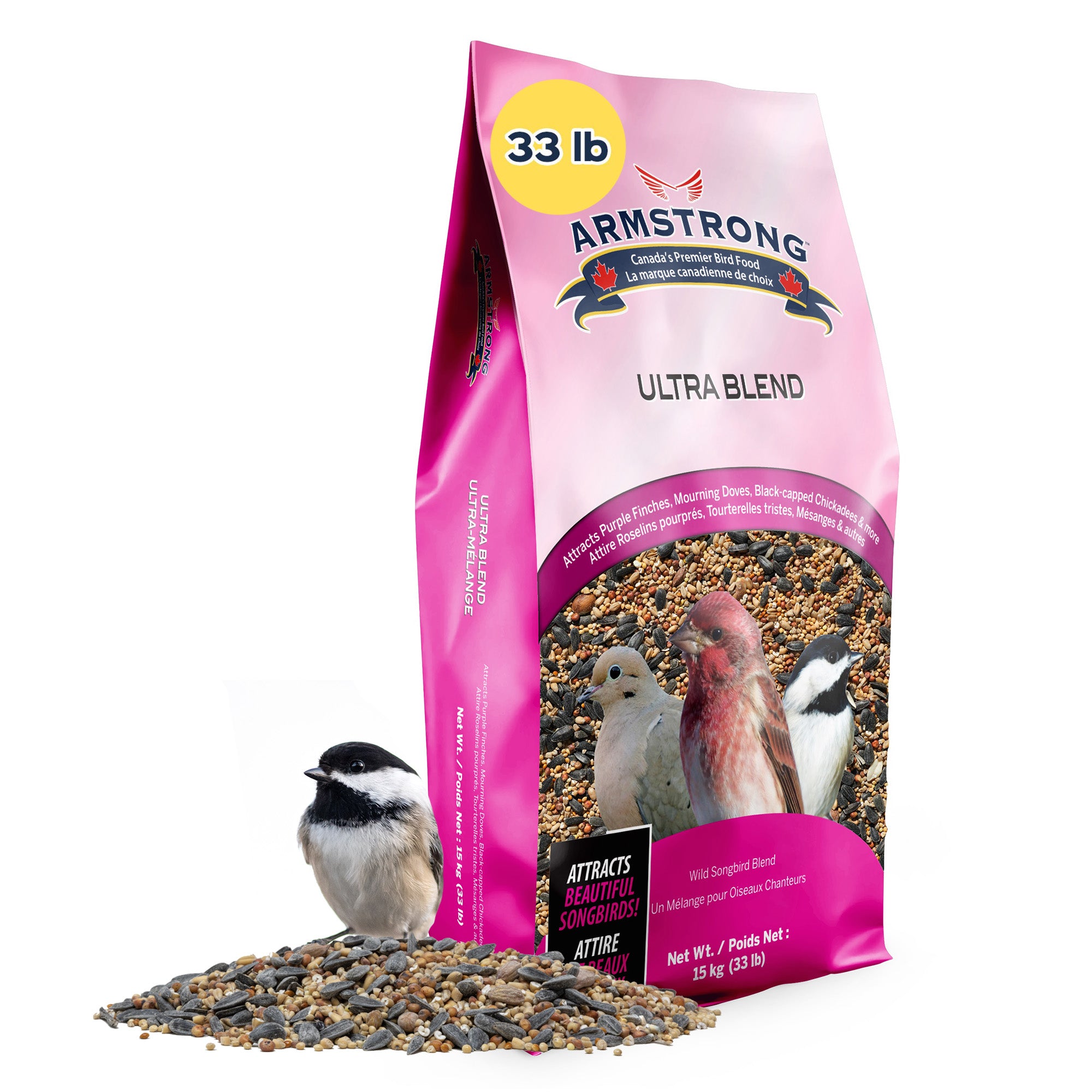 Armstrong Wild Bird Food Ultra Bird Seed Blend for Wild Songbirds