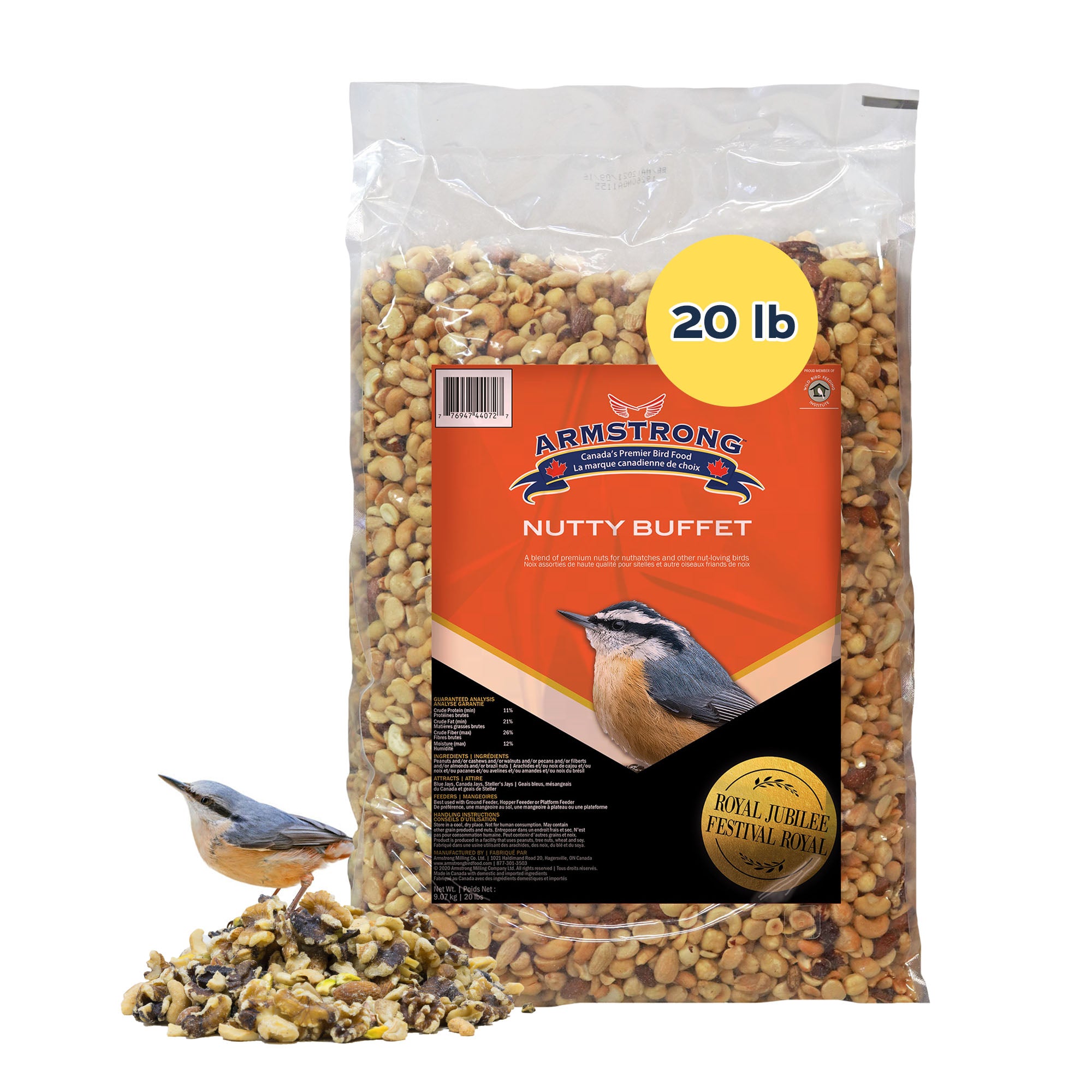 Armstrong Wild Bird Food Royal Jubilee Nutty Buffet Bird Seed