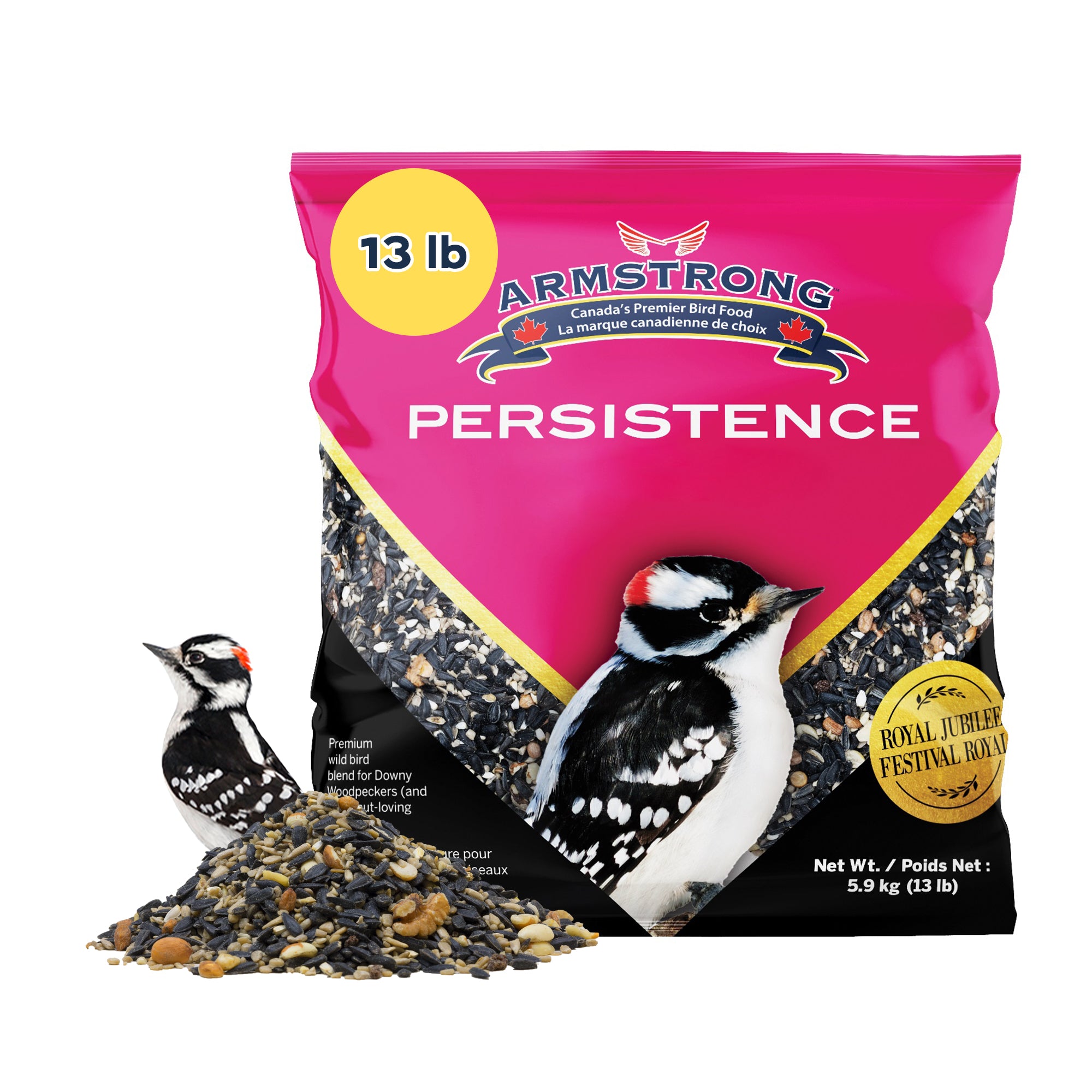 Armstrong Wild Bird Food Royal Jubilee Persistence Bird Seed Blend for Woodpeckers