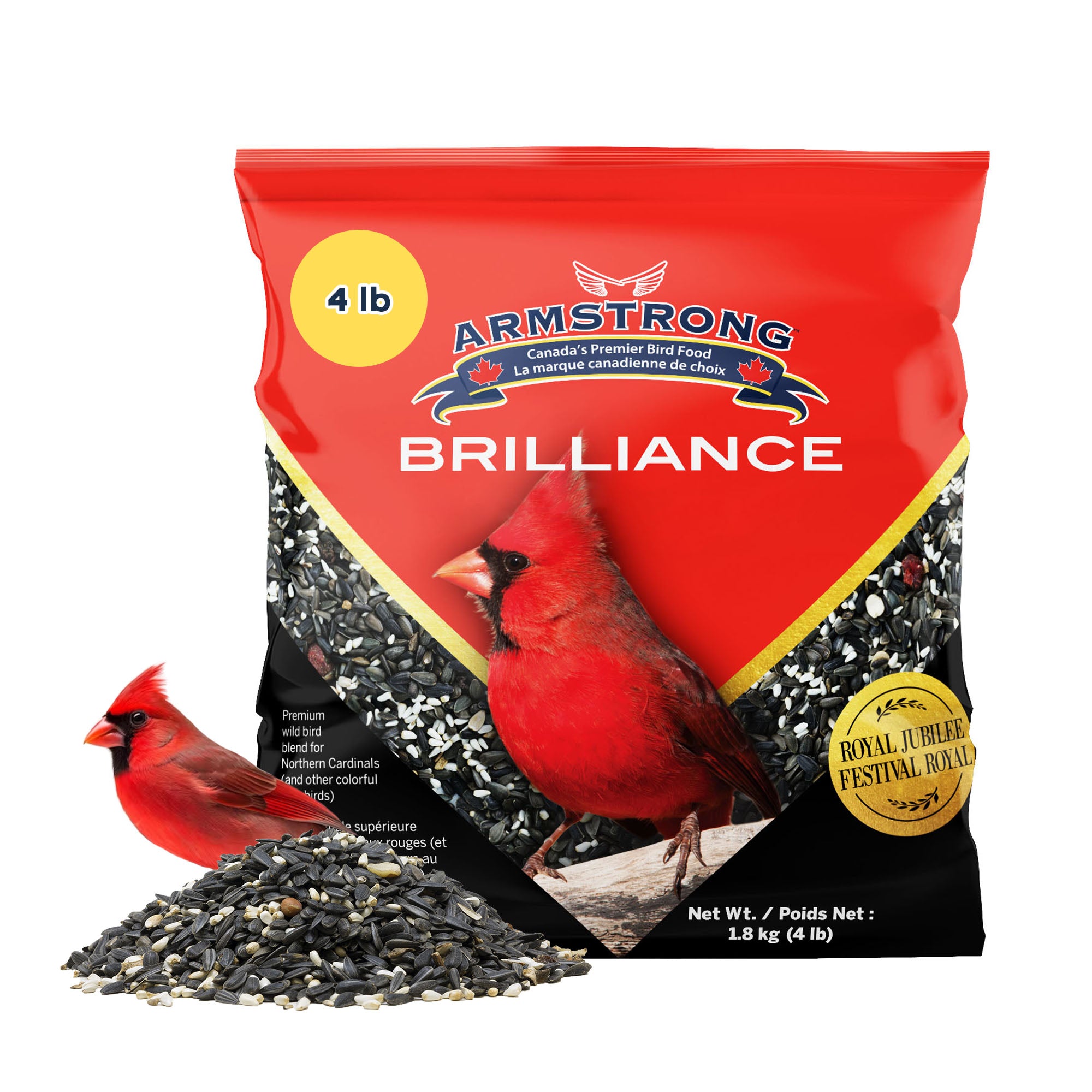 Armstrong Wild Bird Food Royal Jubilee Brilliance Bird Seed Blend For Northern Cardinals