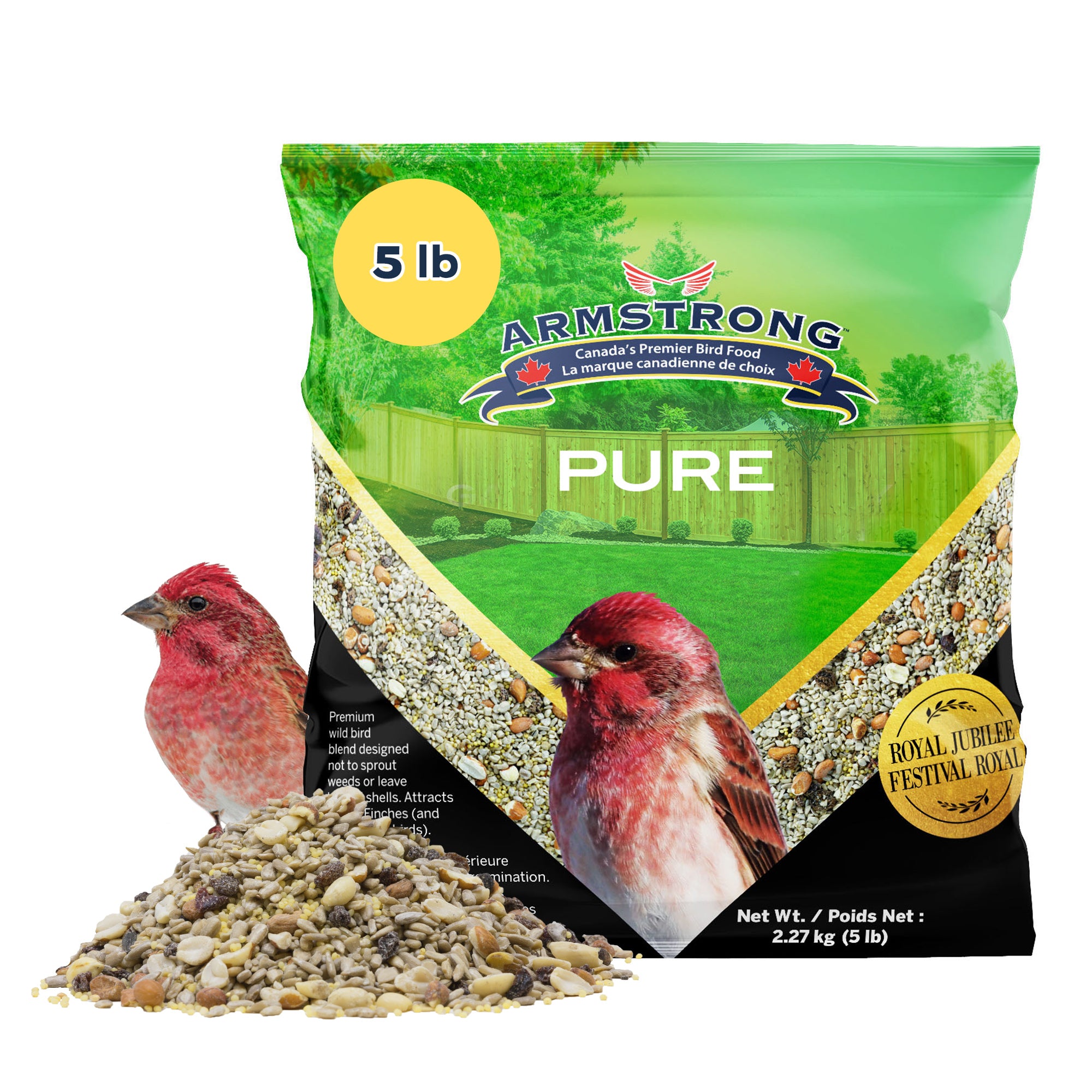 Armstrong Wild Bird Food Royal Jubilee Pure Bird Seed For No Mess or Sprouting