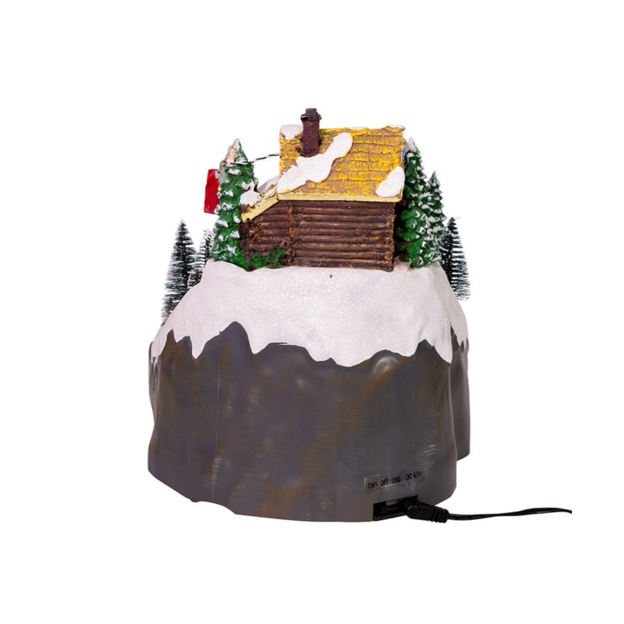 Kurt Adler Battery-Operated LED Musical Skiing Village Table Piece