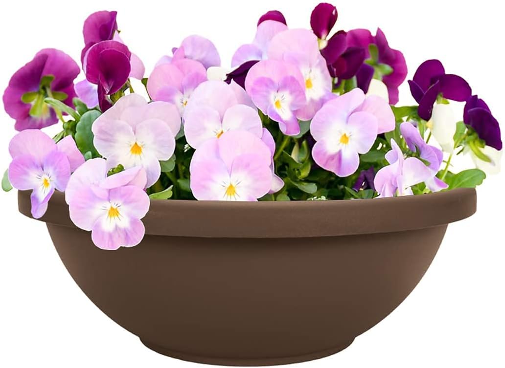 The HC Companies Garden Bowl, Chocolate, 14-Inch