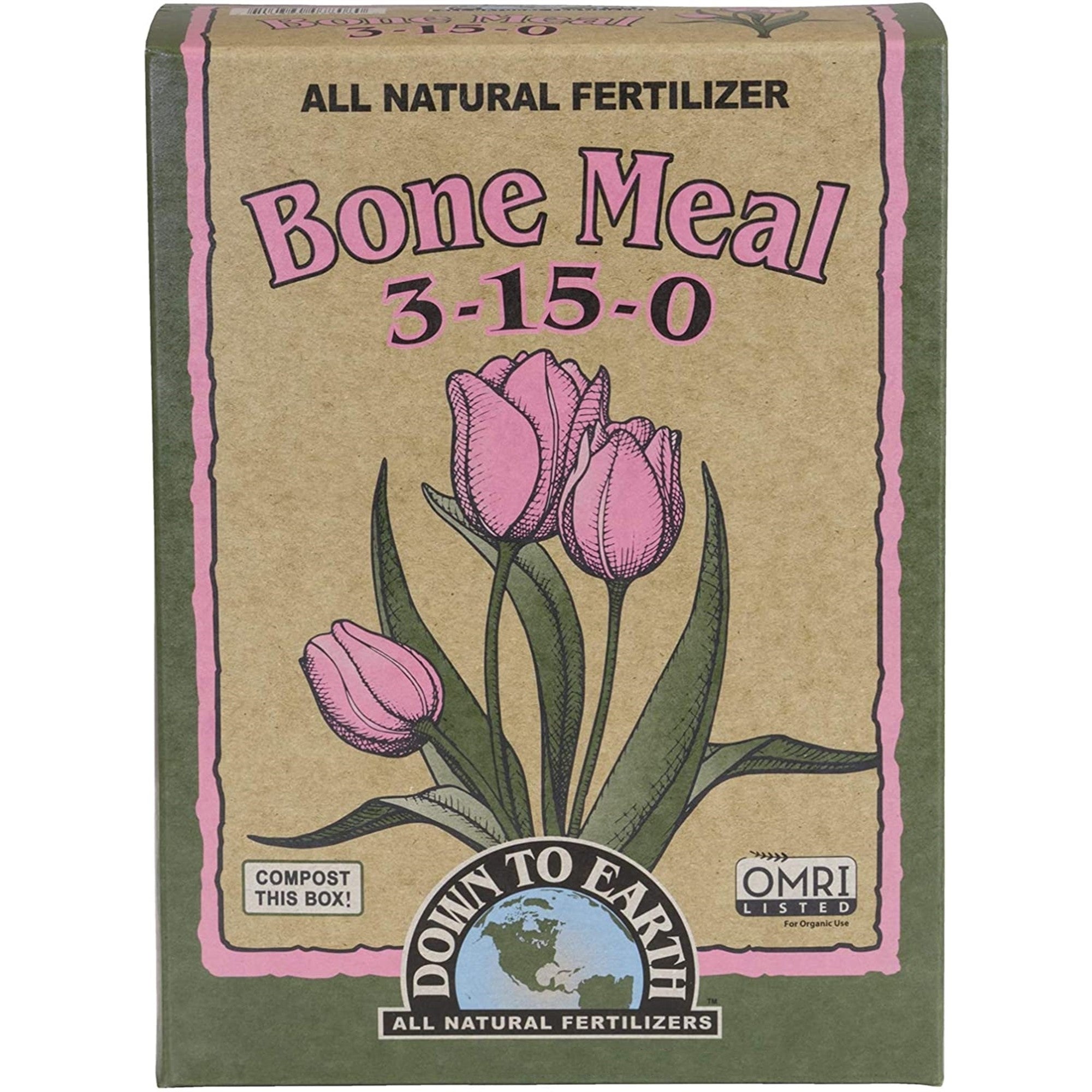 Down to Earth Organic Bone Meal Fertilizer 3-15-0