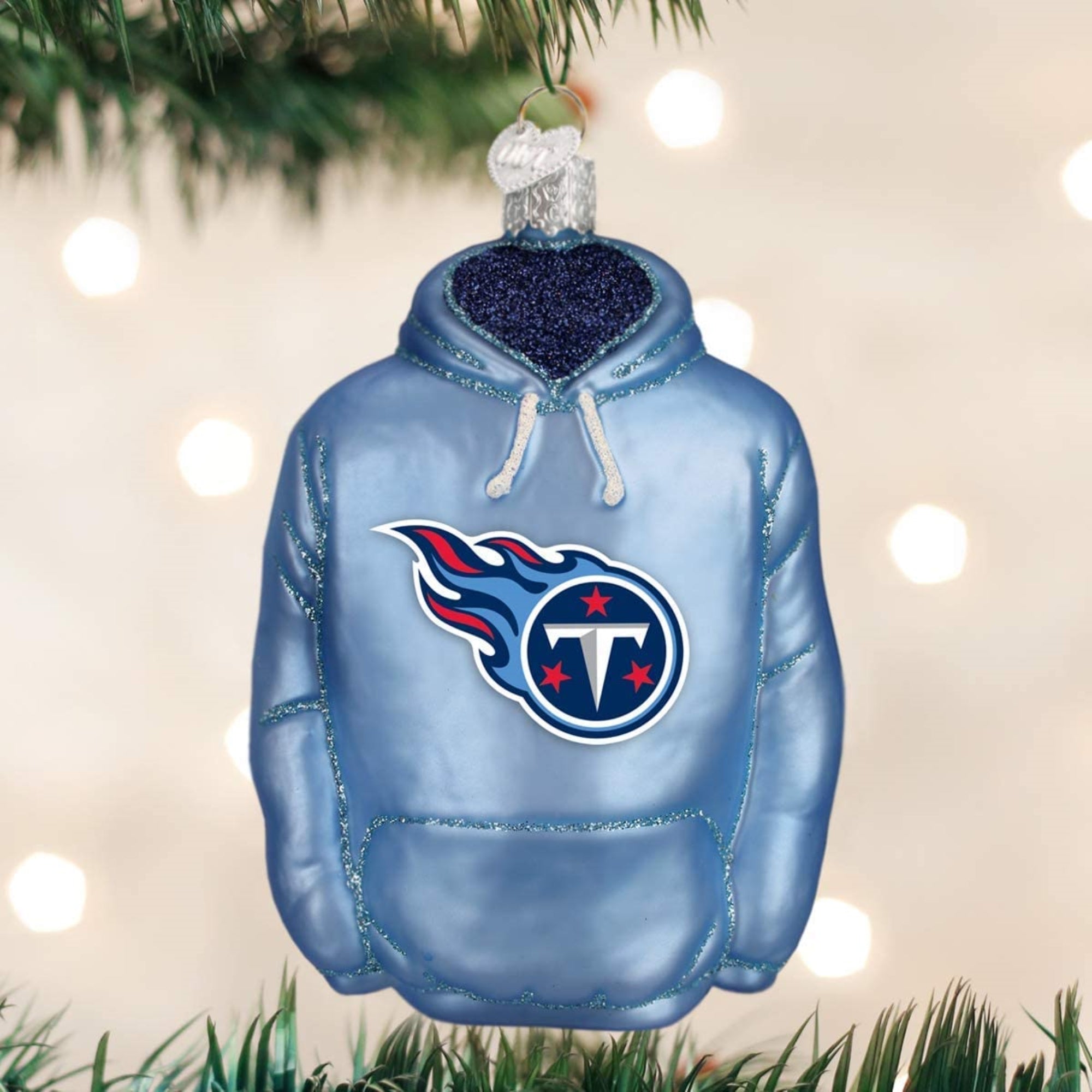 Old World Christmas Tennessee Titans Hoodie Ornament For Christmas Tree