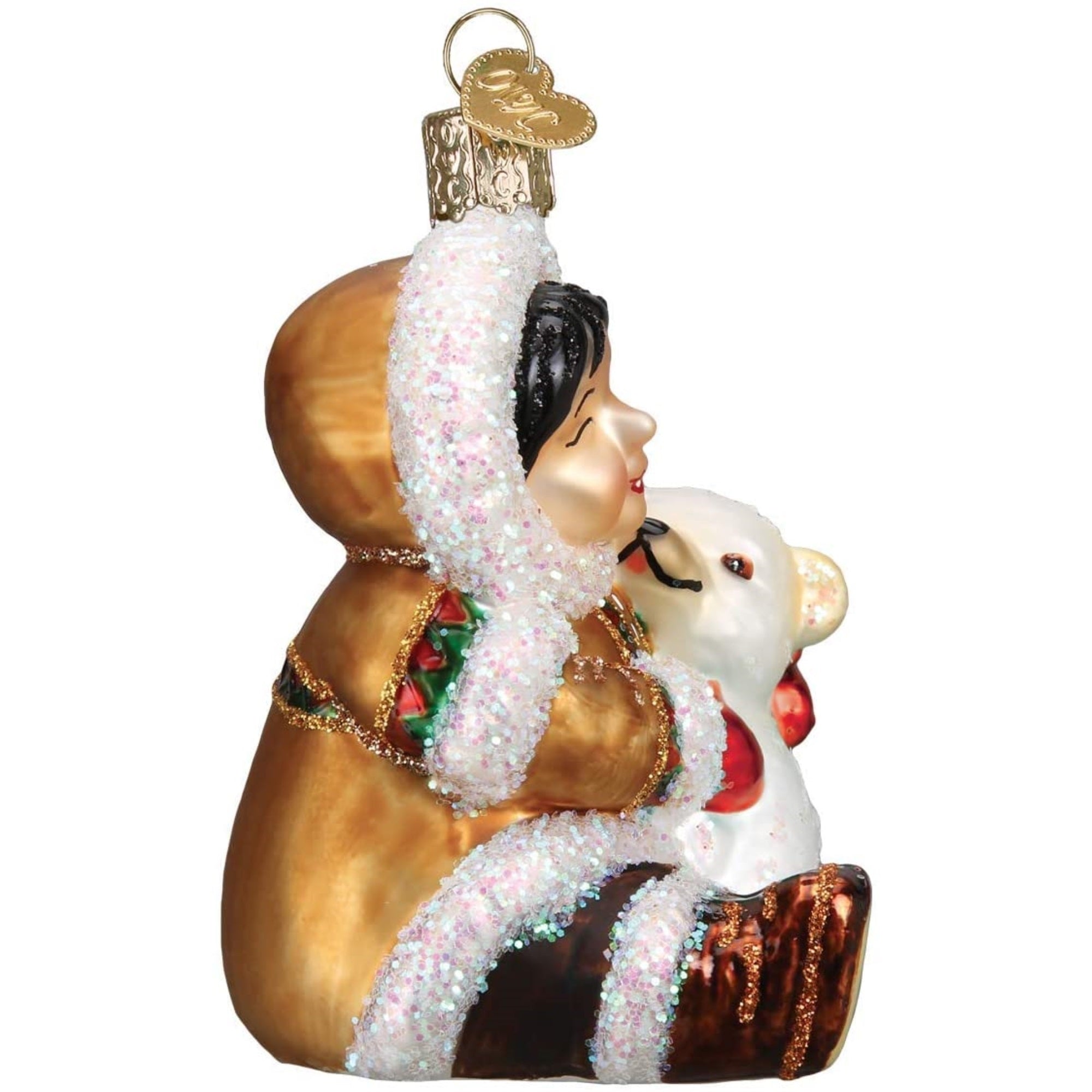 Old World Christmas Blown Glass Ornament for Christmas Tree, Eskimo Giggles