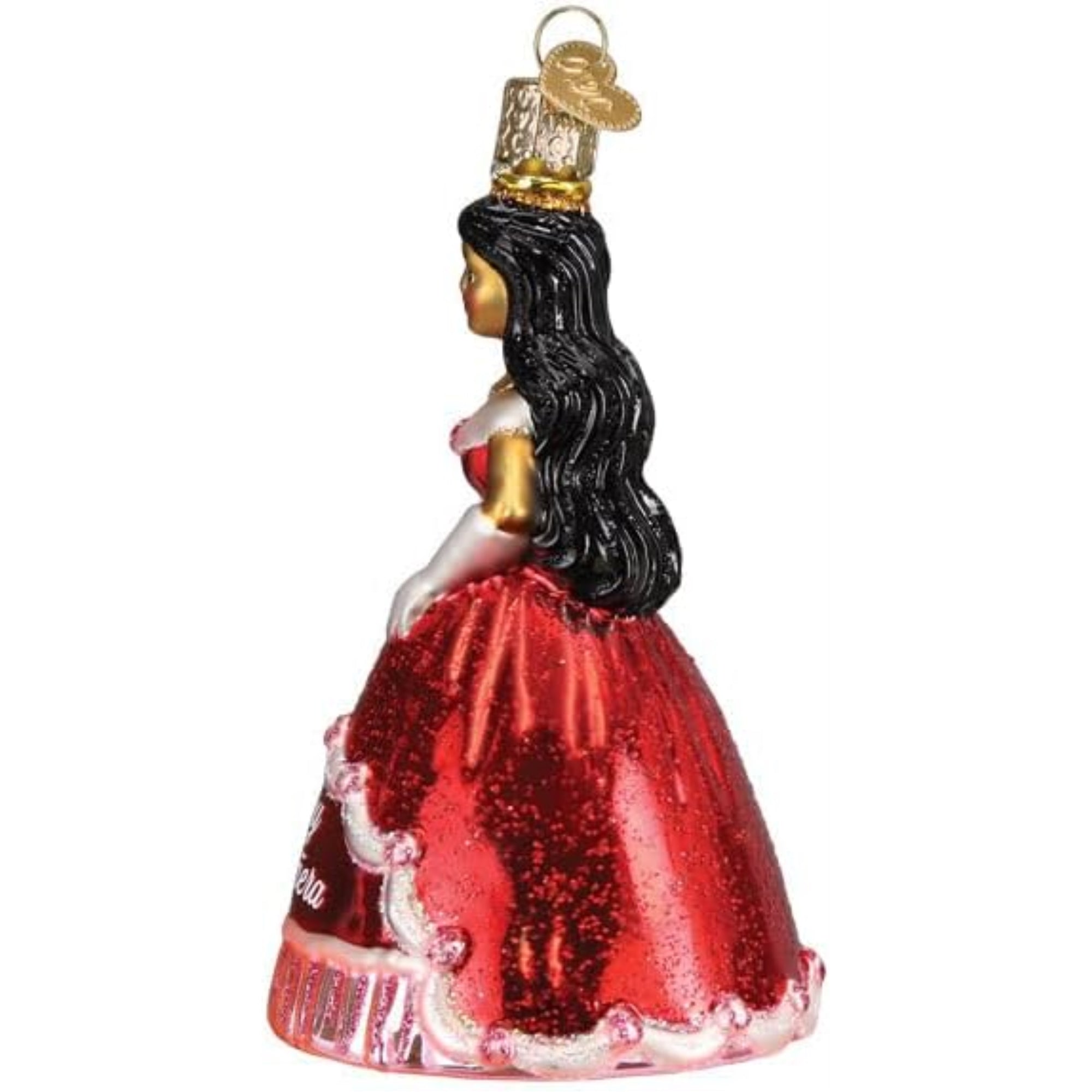 Old World Christmas La Quinceañera Glass Blown Hanging Ornament (with OWC Gift Box)