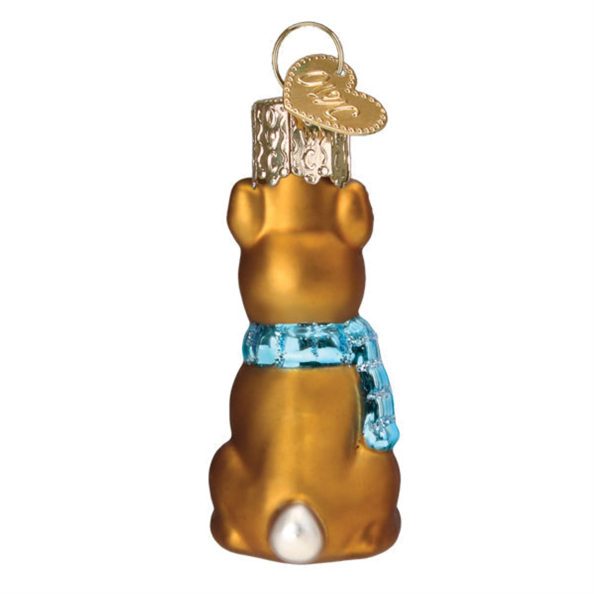 Old World Christmas Blown Glass Ornament for Christmas Tree, Mini Rudolph Red-Nosed Reindeer (with OWC Gift Box)