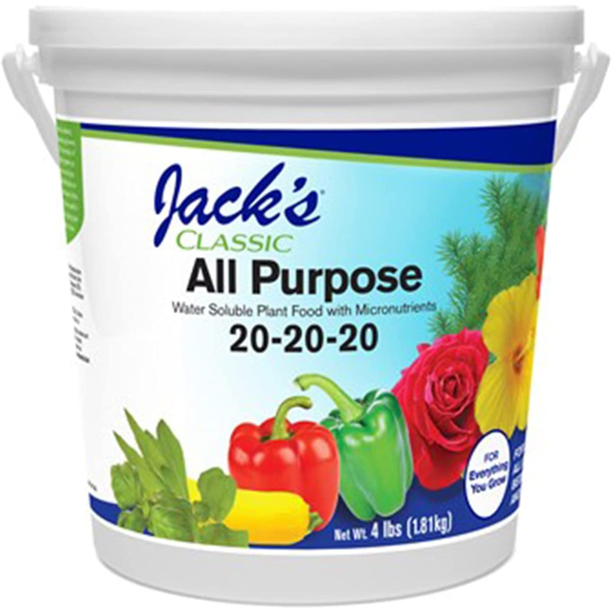 JR Peters Jack's Classic Water Soluble All Purpose Fertilizer, 20-20-20