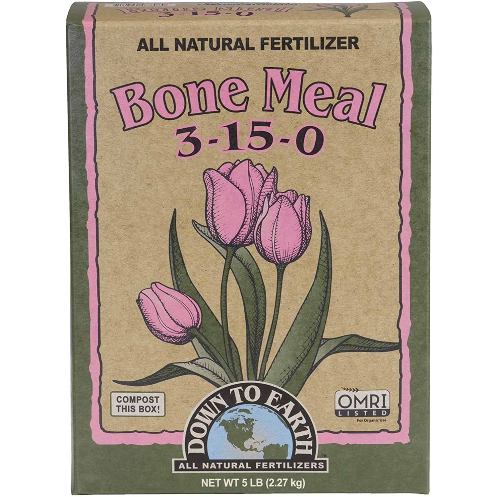 Down to Earth Organic Bone Meal Fertilizer 3-15-0