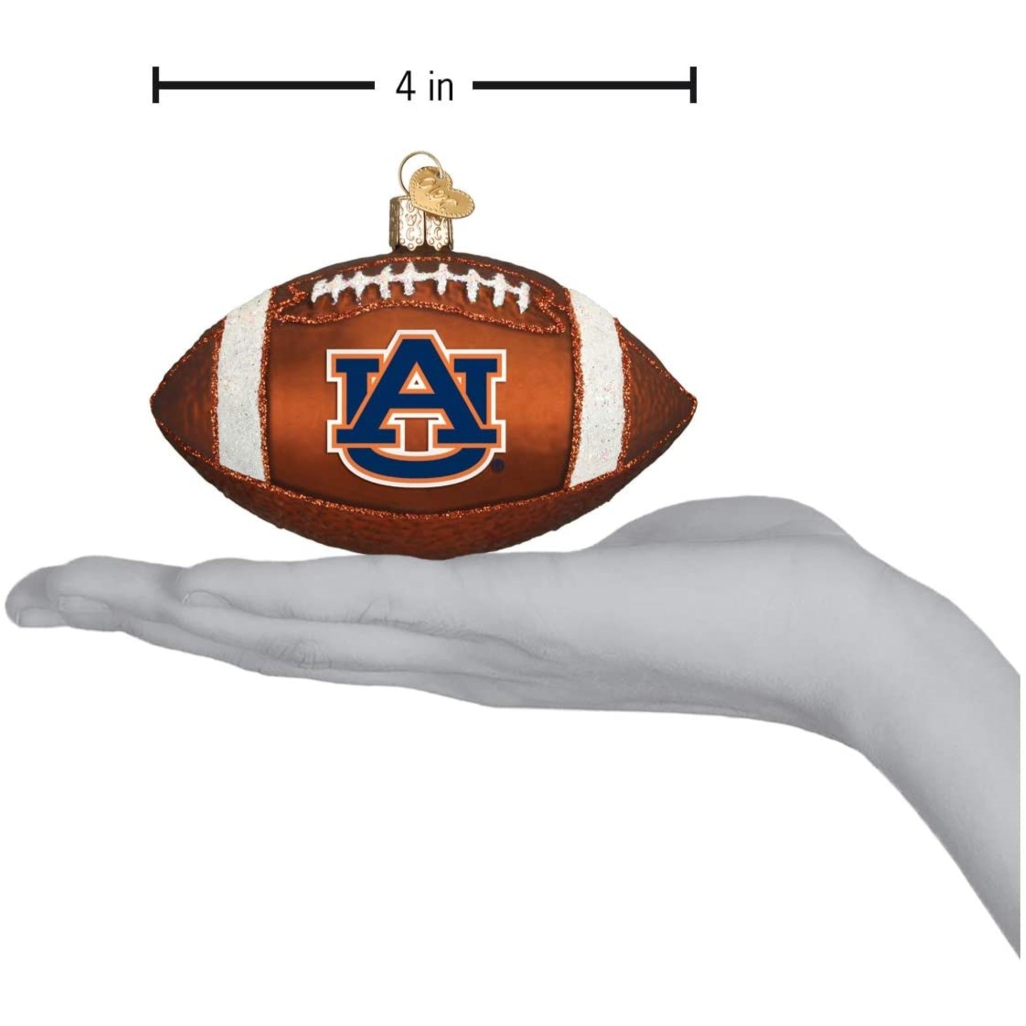 Old World Christmas Auburn Football Ornament