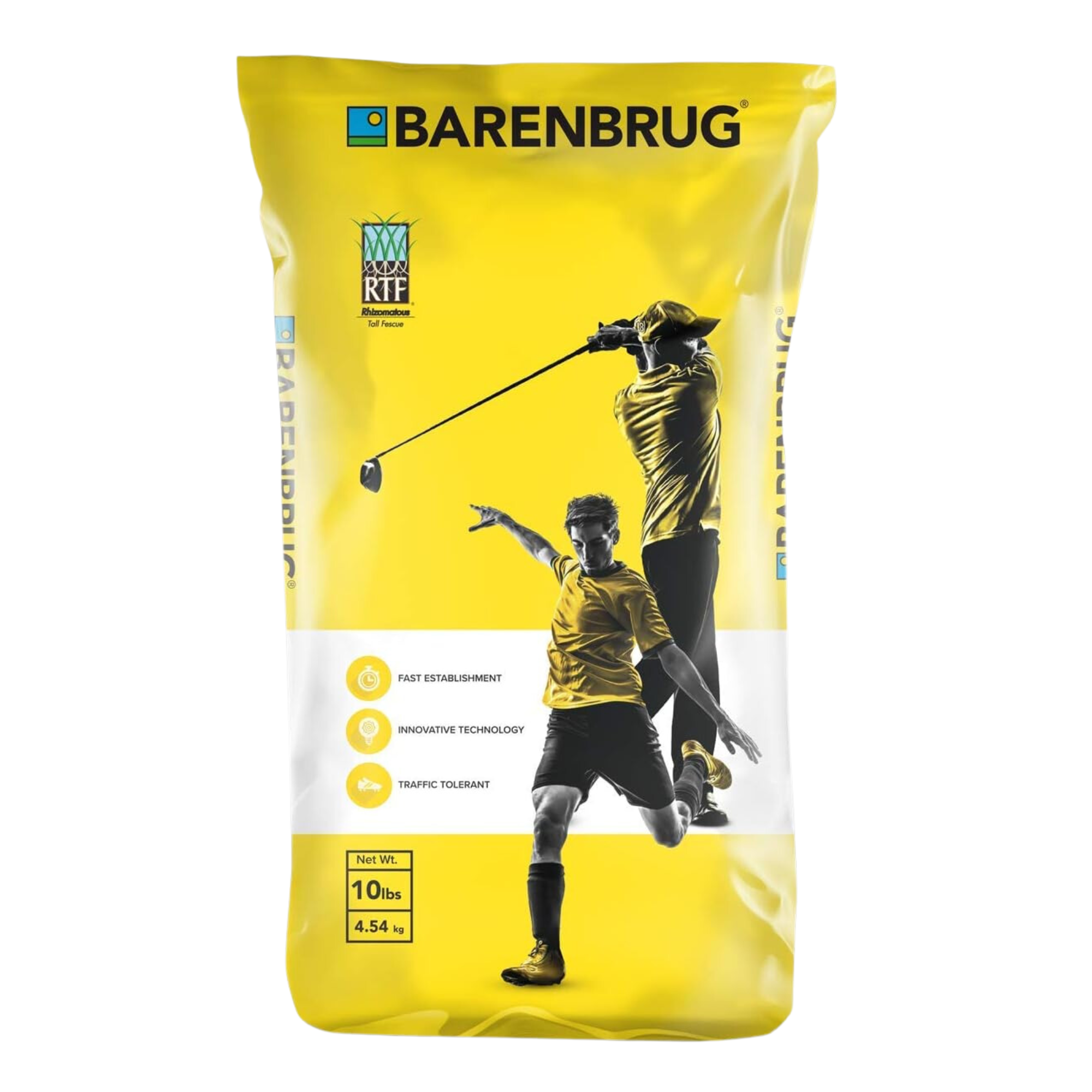 Barenbrug Turf Savor RTF Grass Seed Blend with Yellow Jacket Seed Coating, 10lb