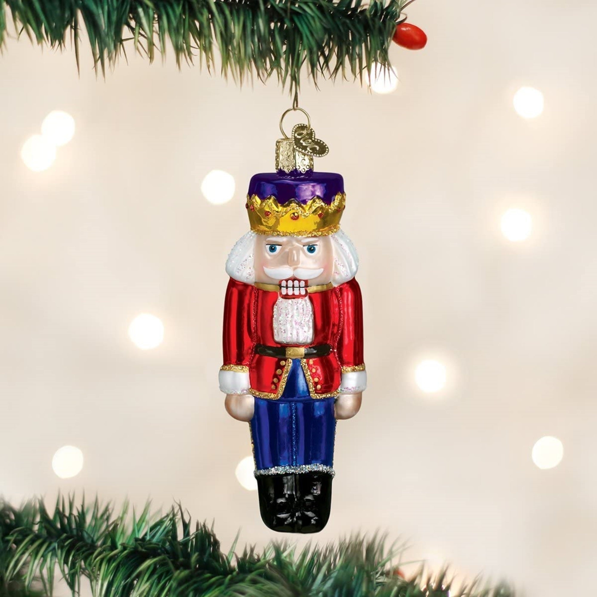 Old World Christmas Blown Glass Ornament for Christmas Tree, Nutcracker Prince