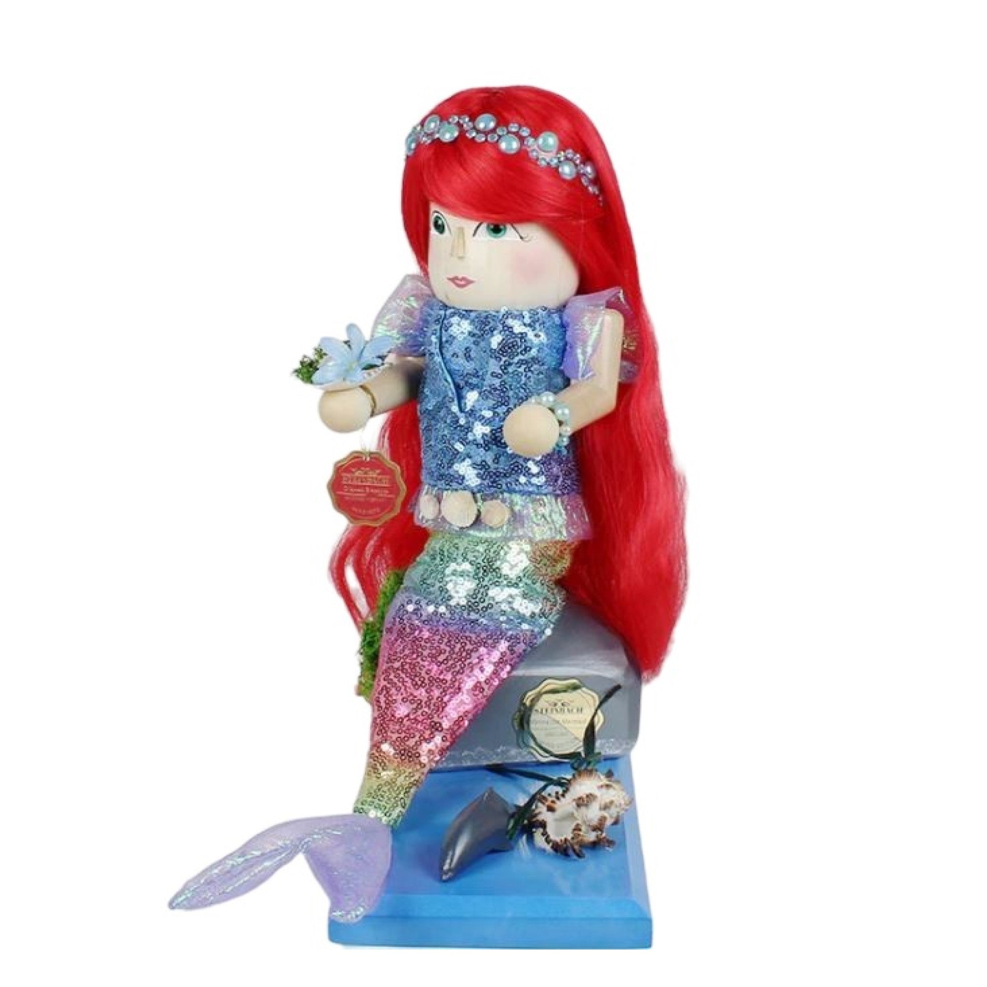 Steinbach Wooden Big Limited Nutcracker, Marina The Mermaid, 18in