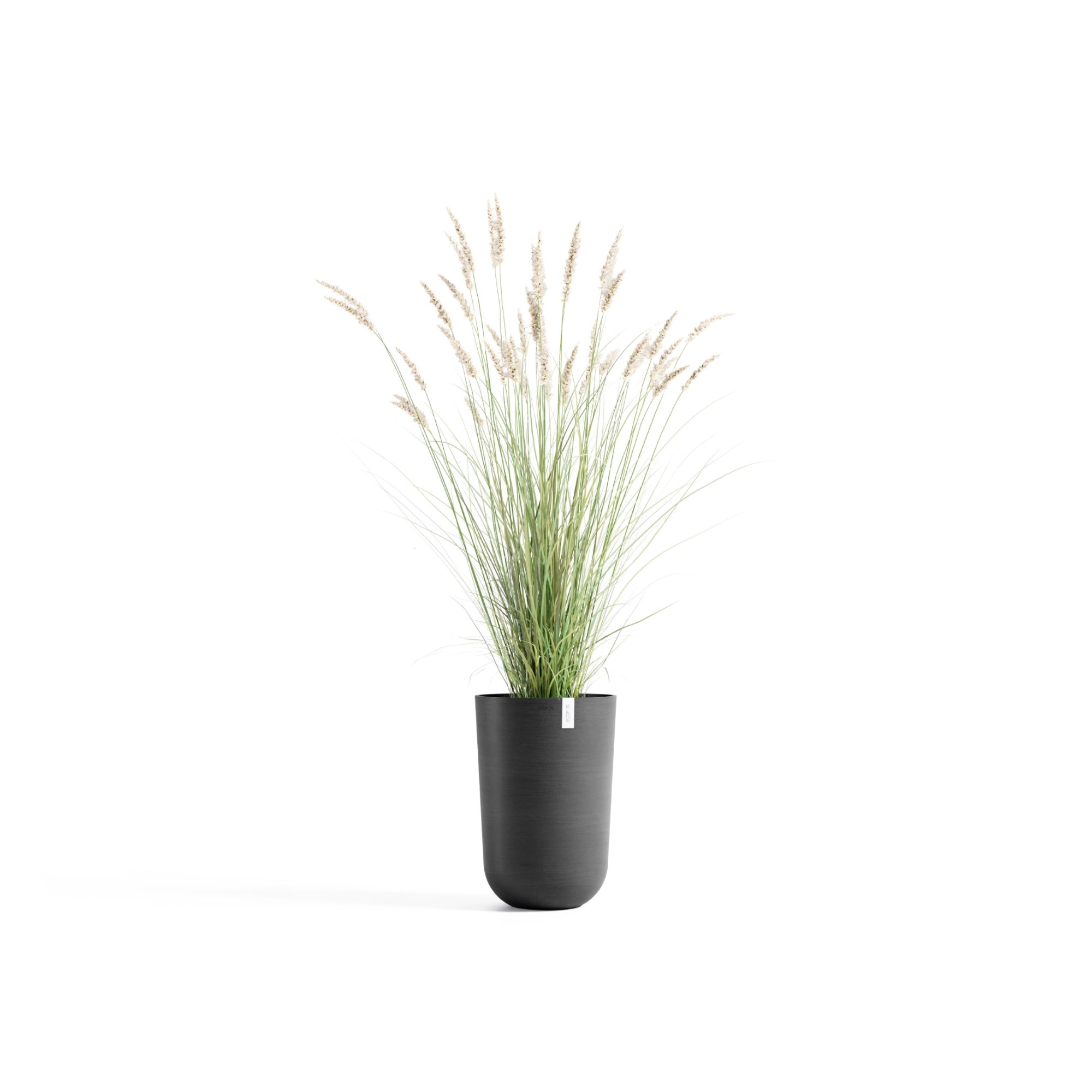 Ecopots Oslo High Durable Modern Round Indoor/Outdoor Recycled-Based Composite Flower Pot Planter, 20.5"